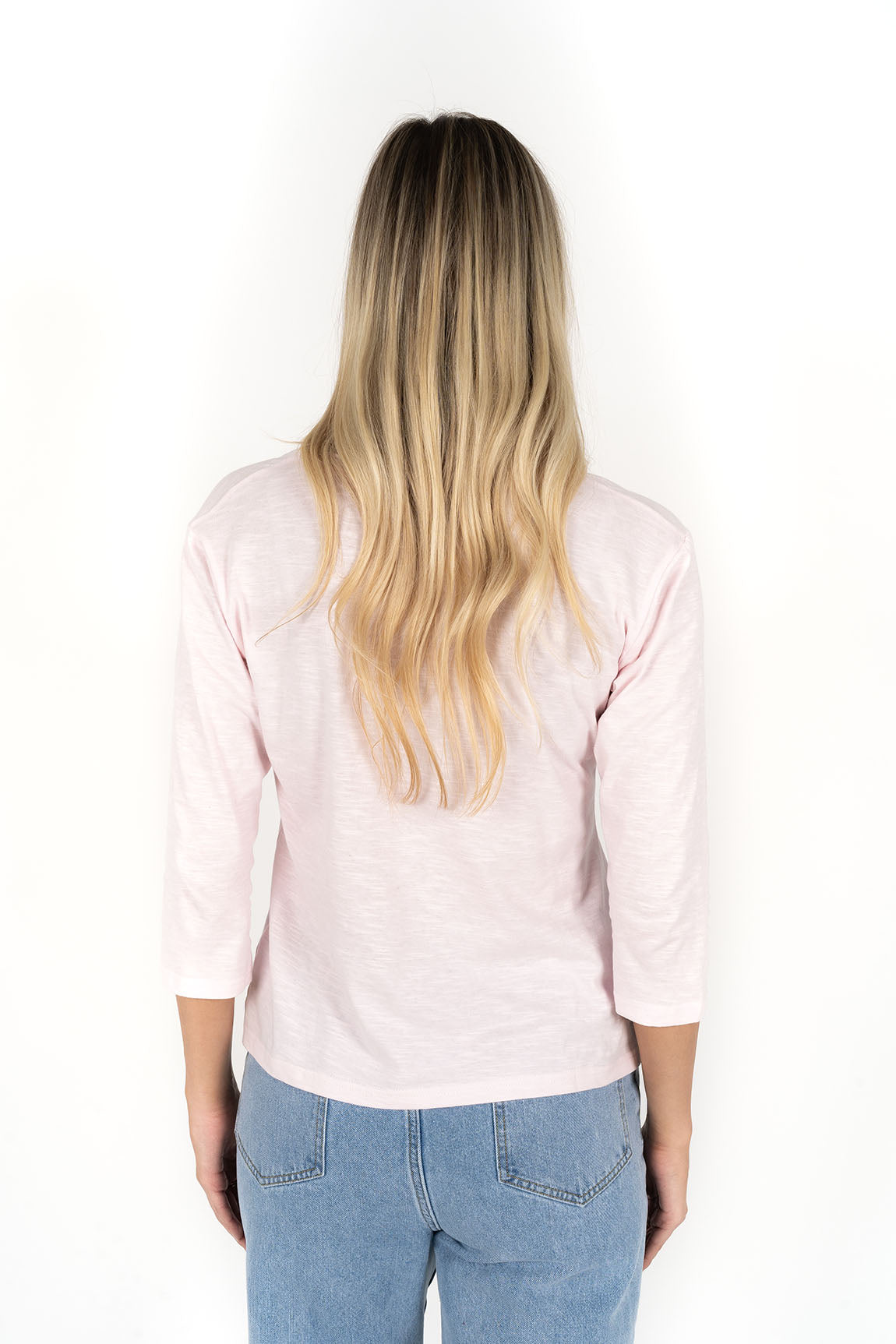 Stella V-Neck - Soft Pink