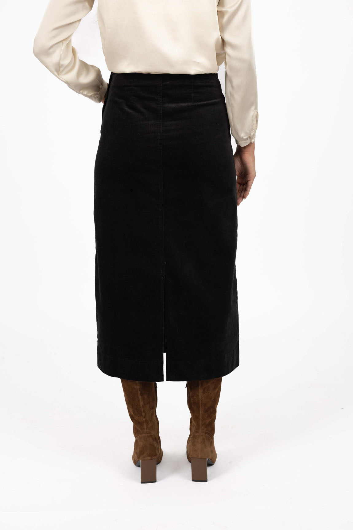 Va Va Velour Skirt - Black