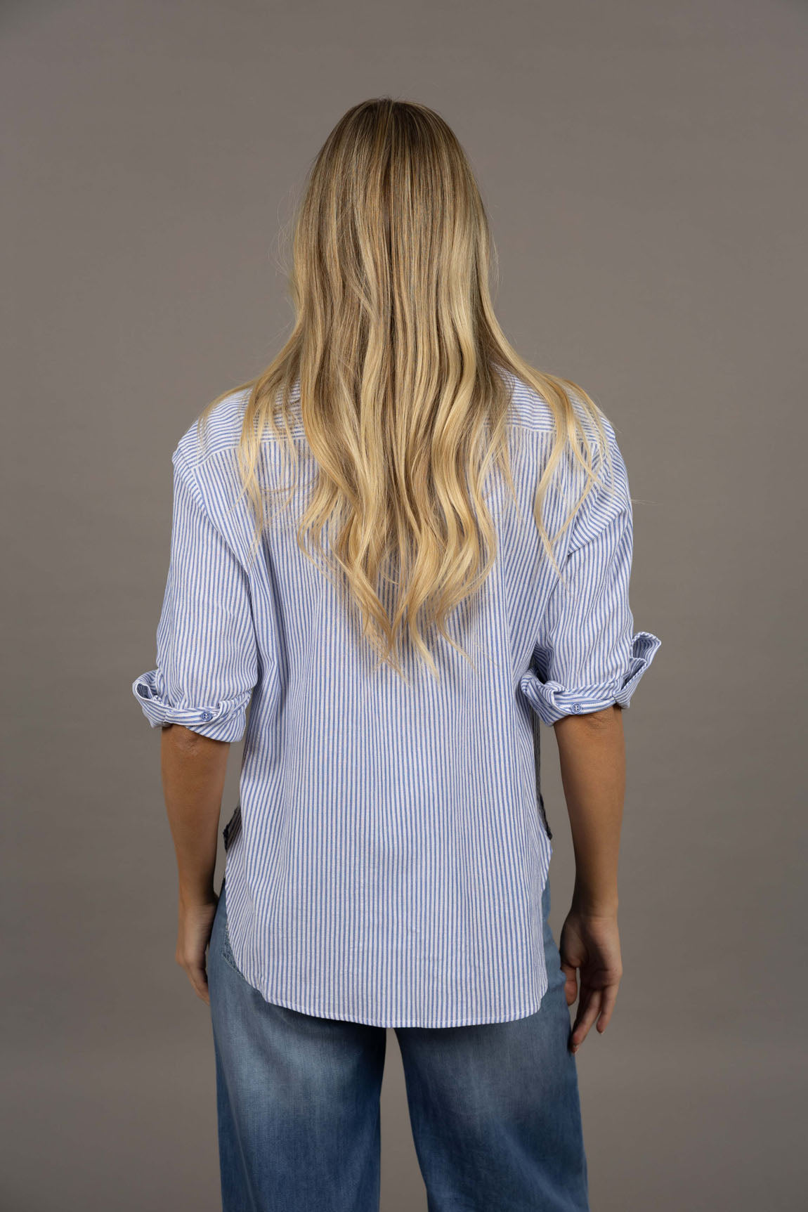Nala Stripe Shirt - Blue Stripe