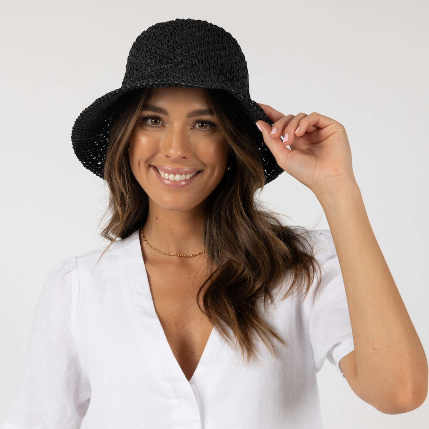 Seaside Bucket Hat - Black