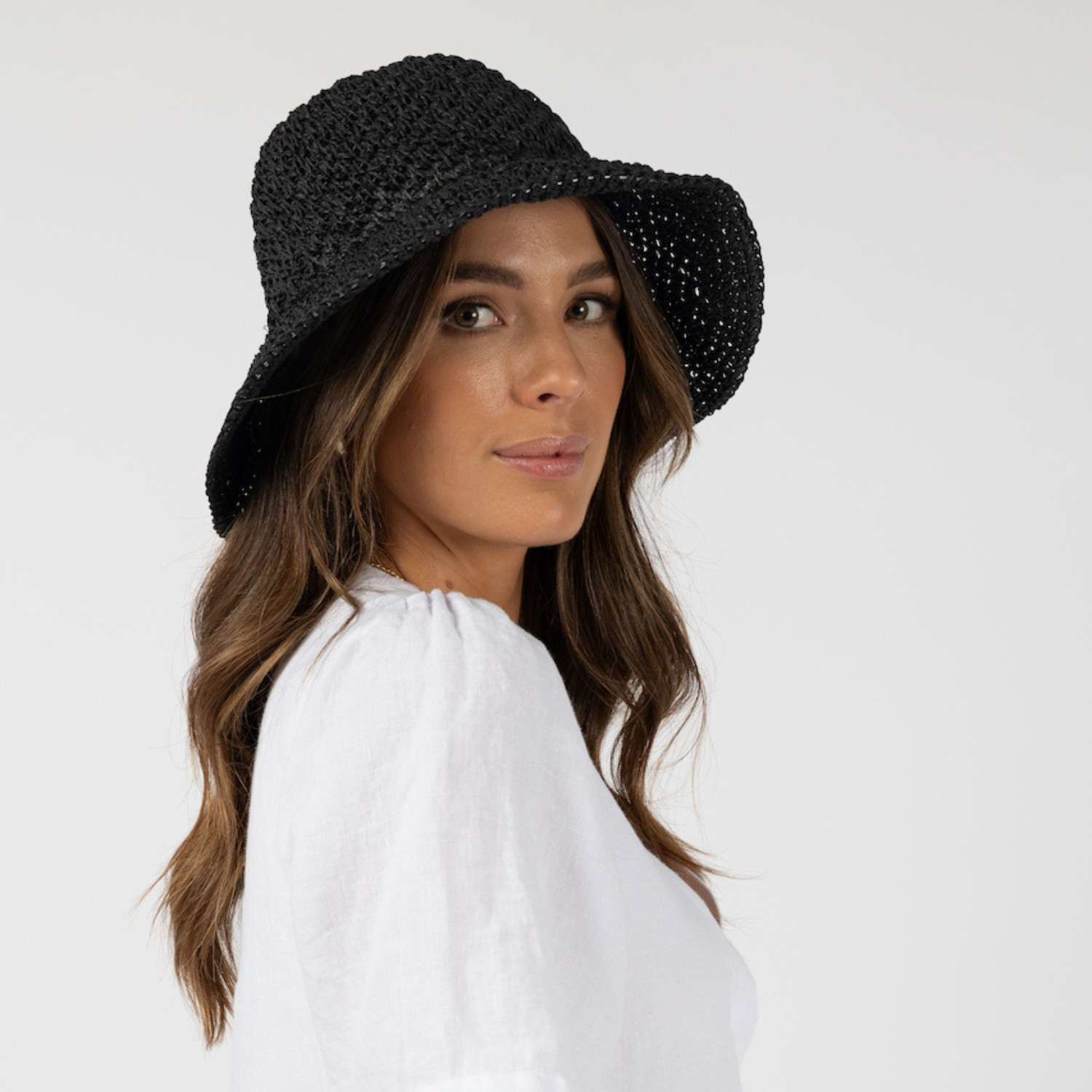 Seaside Bucket Hat - Black