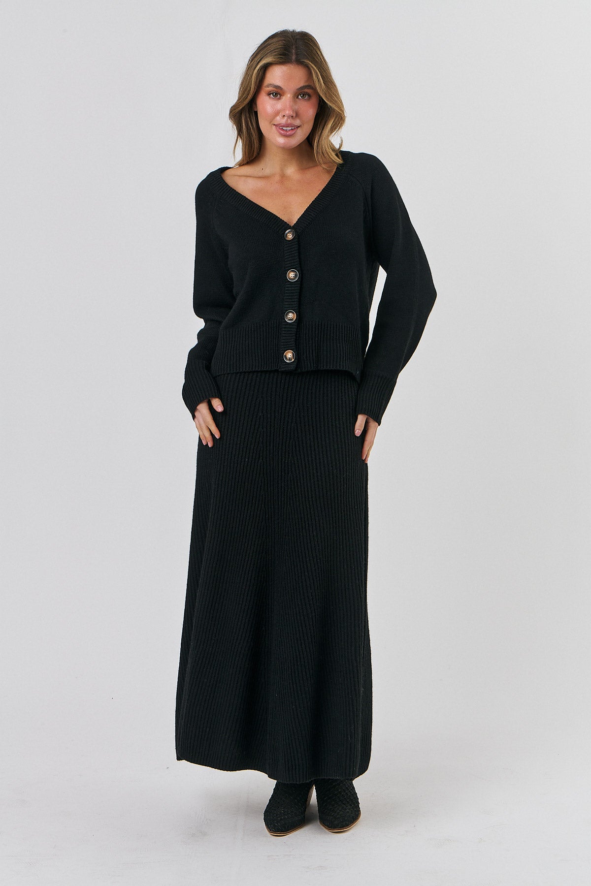 Soft Knit Cardigan - Pitch