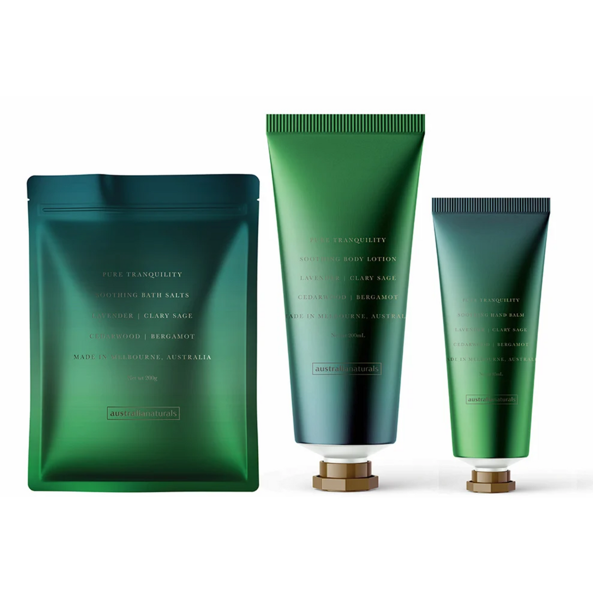 Australian Naturals Pure Tranquillity Pamper Set - Lavender, Clary Sage, Cedarwood & Bergamot