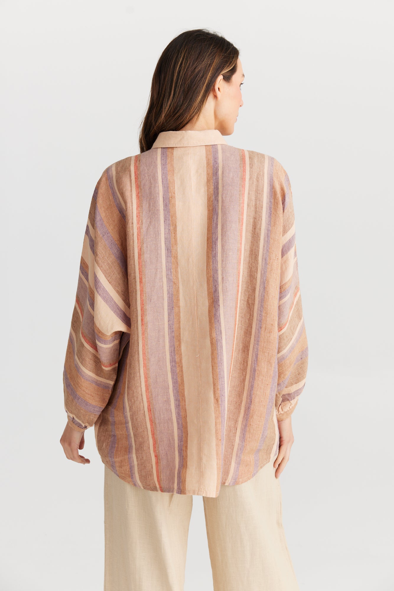 Milano Shirt - Santal Stripe