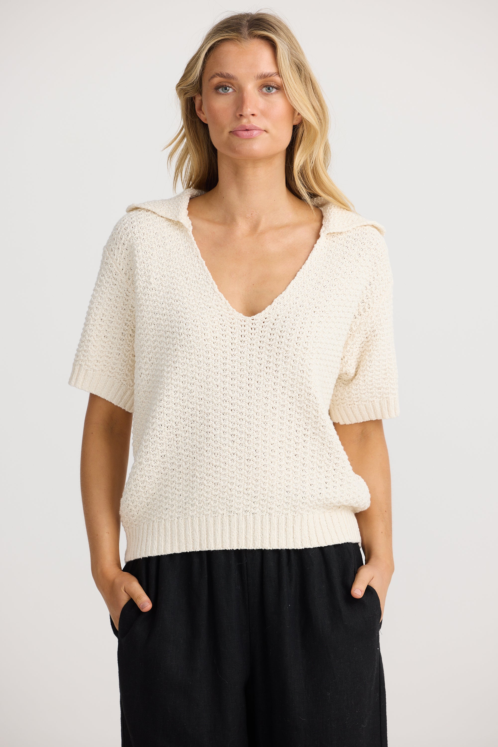 Ramona Knit Tee - Natural