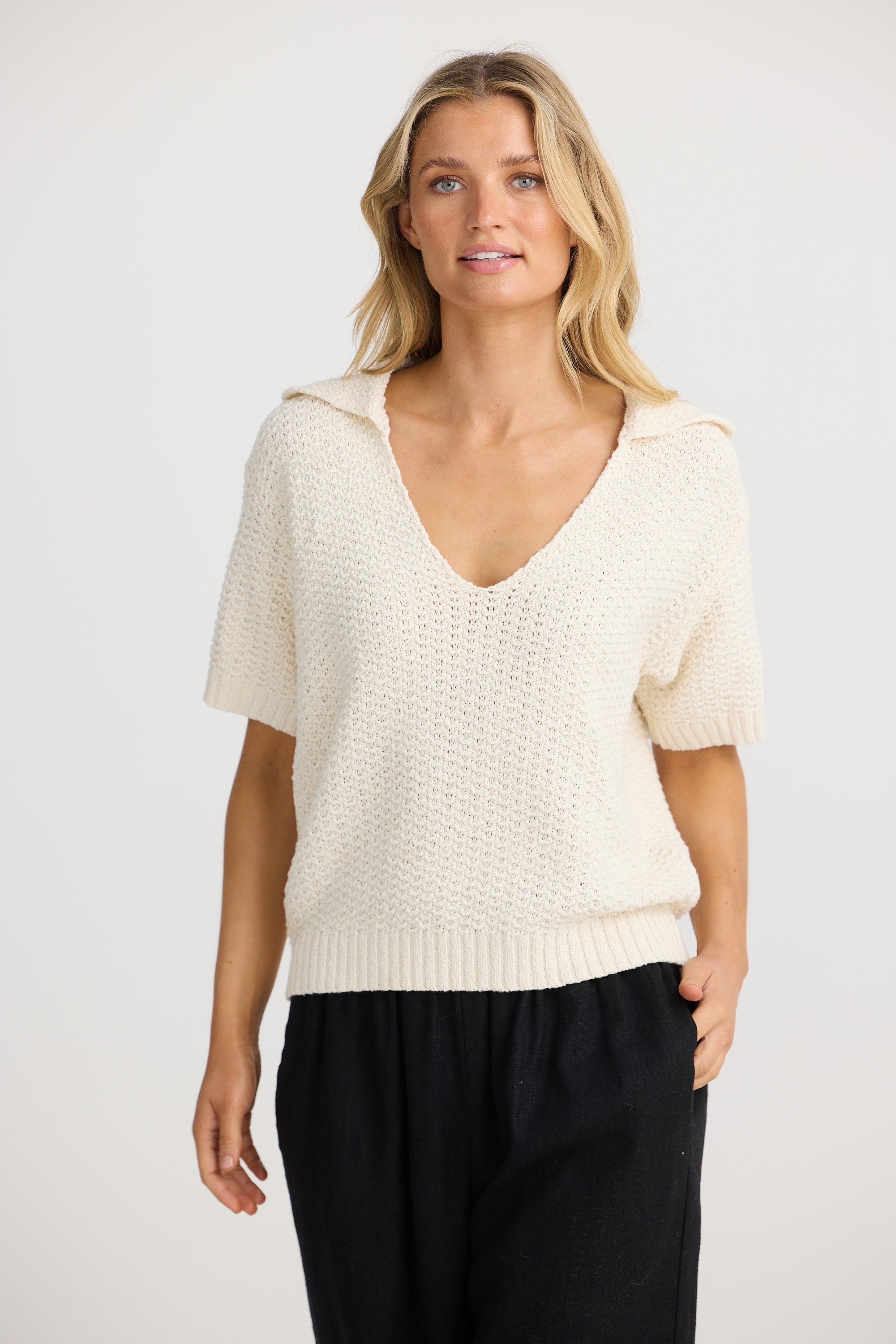 Ramona Knit Tee - Natural