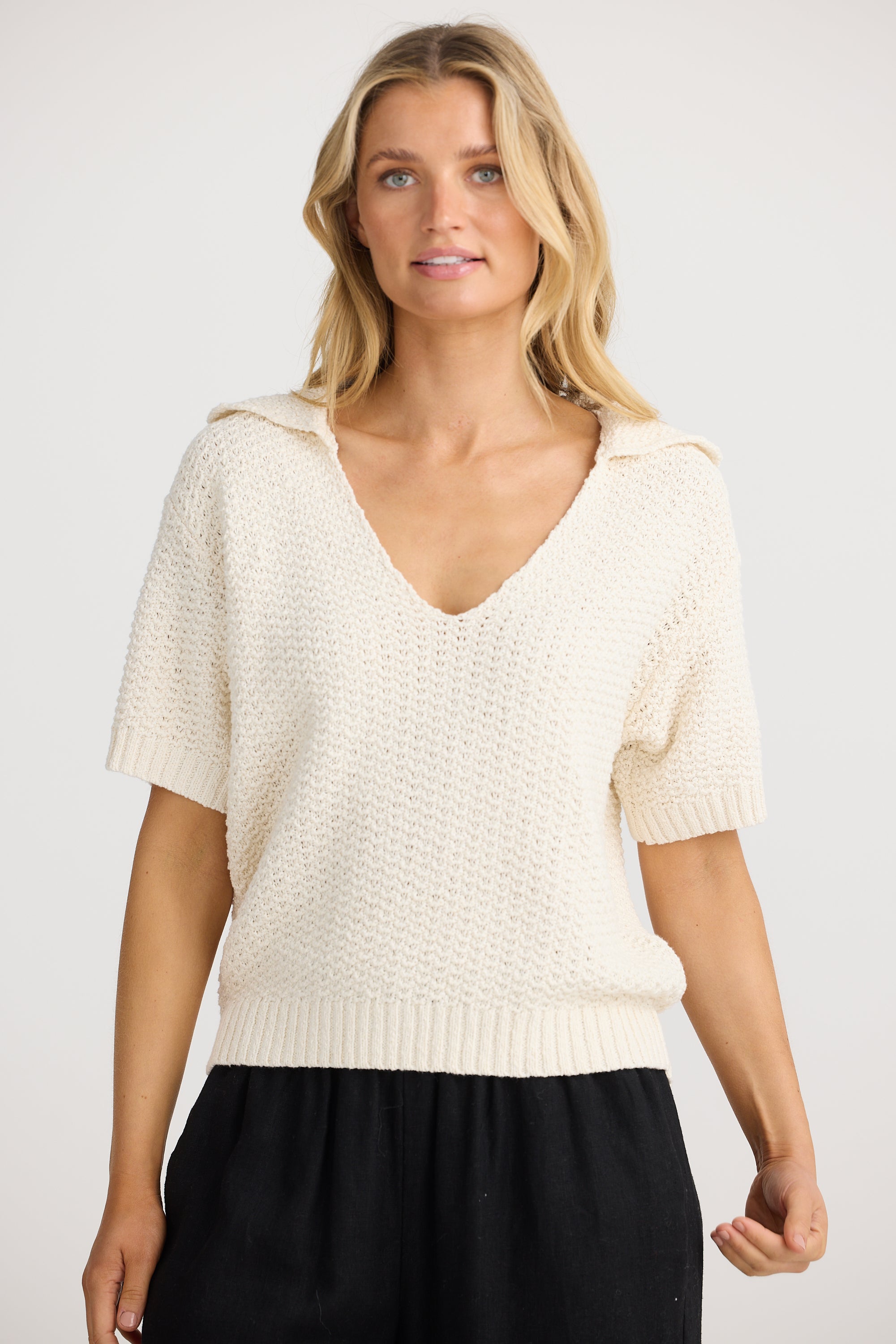 Ramona Knit Tee - Natural