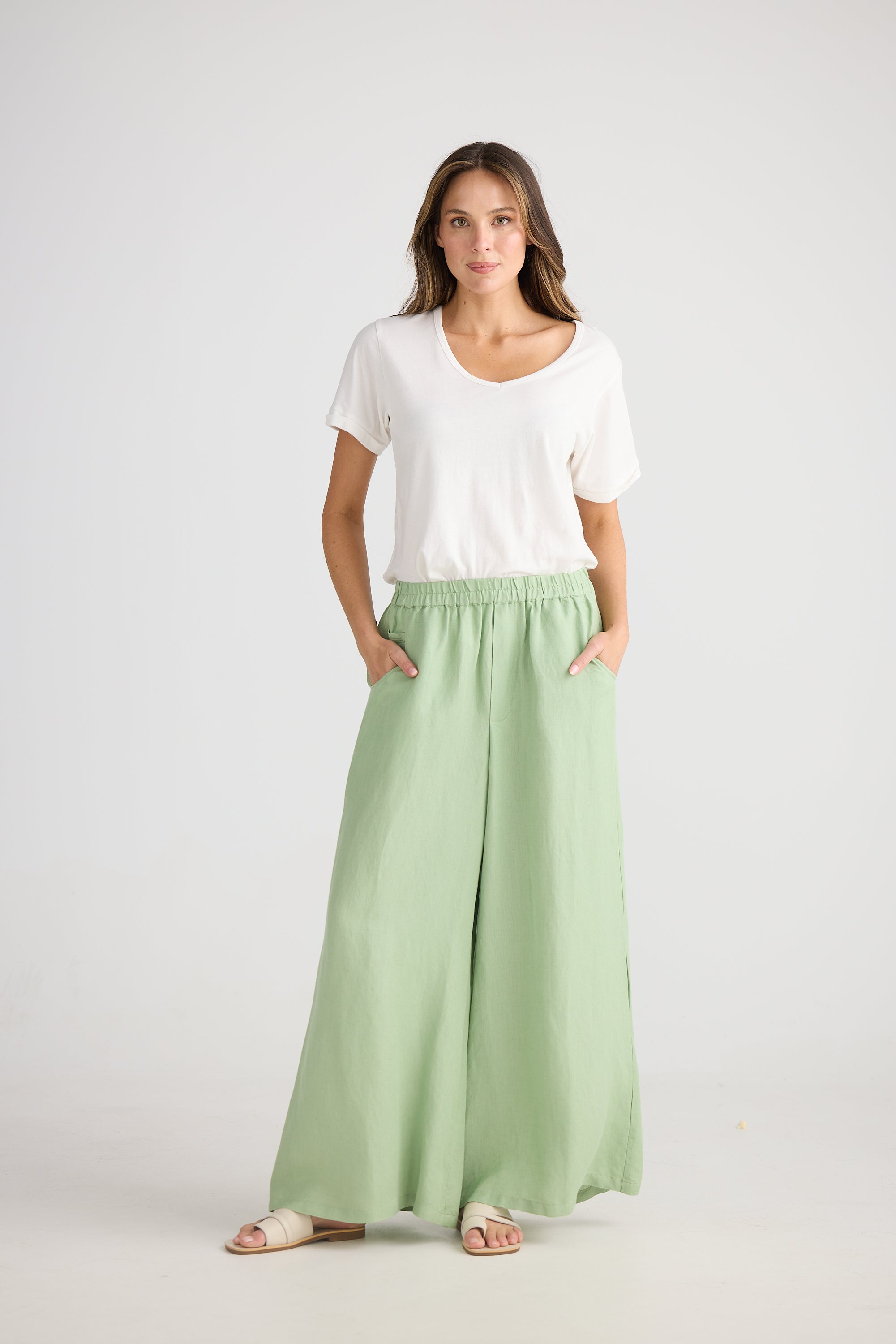 Positano Pant - Sage Green