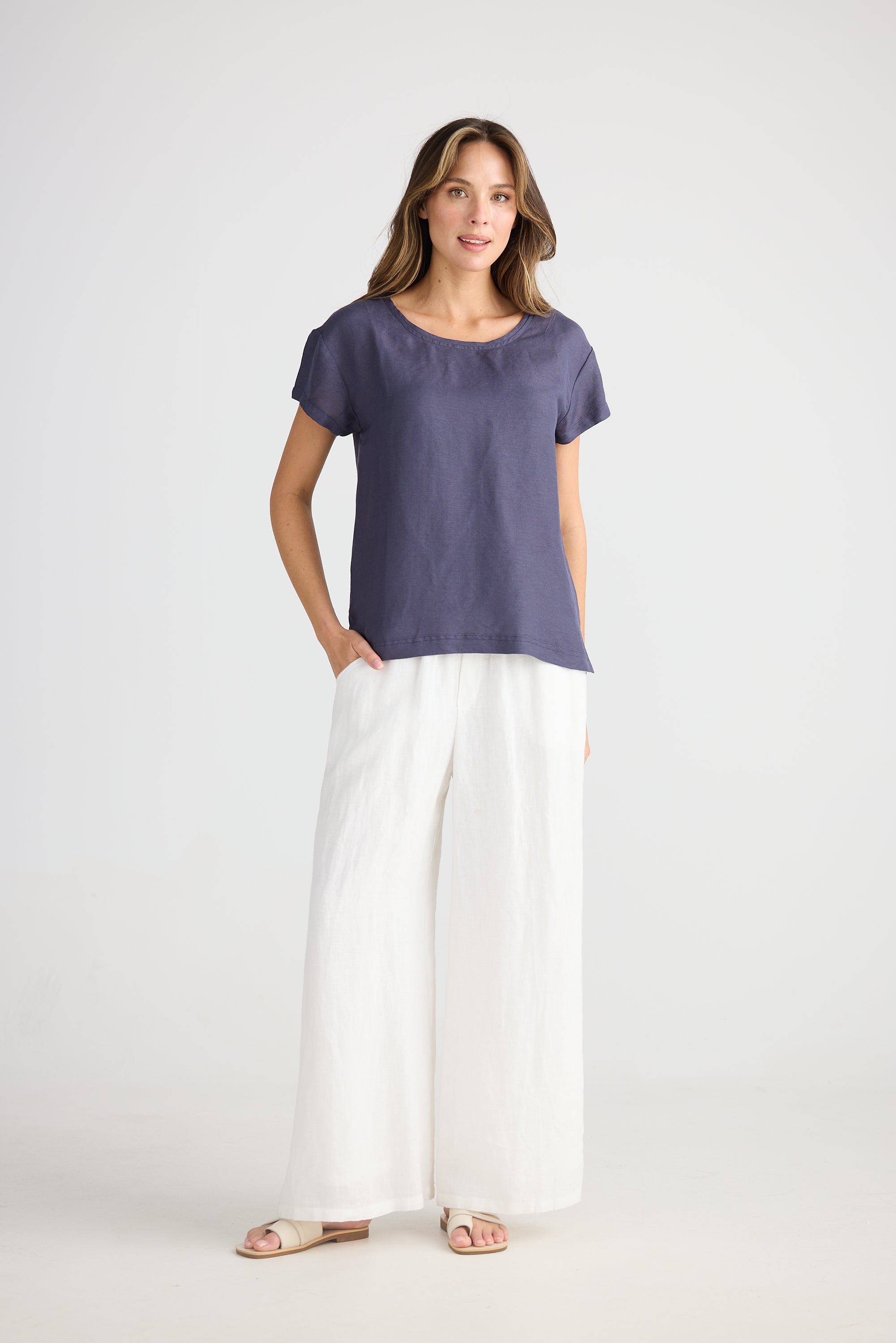 Nautica Tee - Indigo Ash