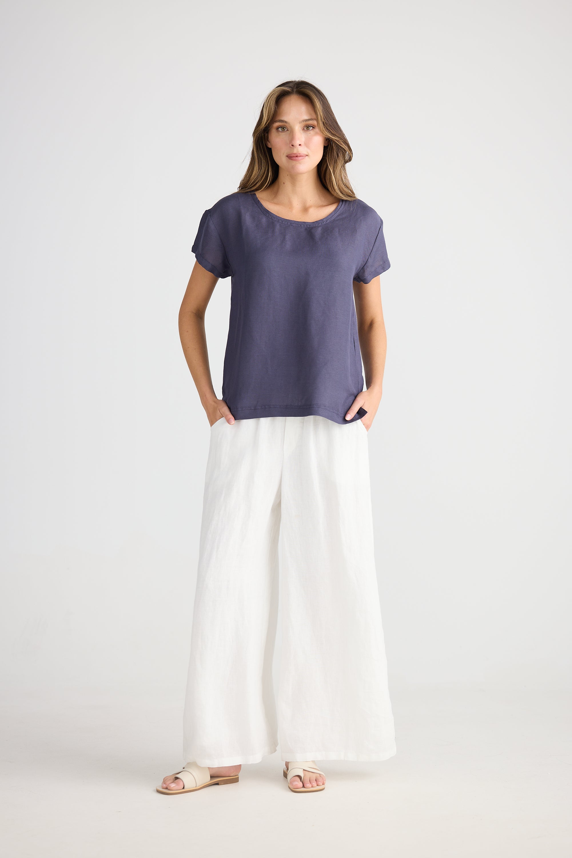 Nautica Tee - Indigo Ash