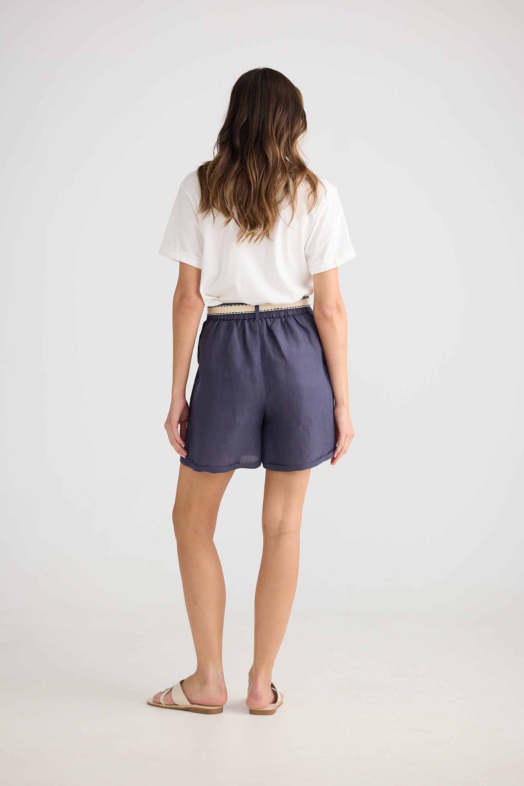 Positano Shorts - Indigo Ash