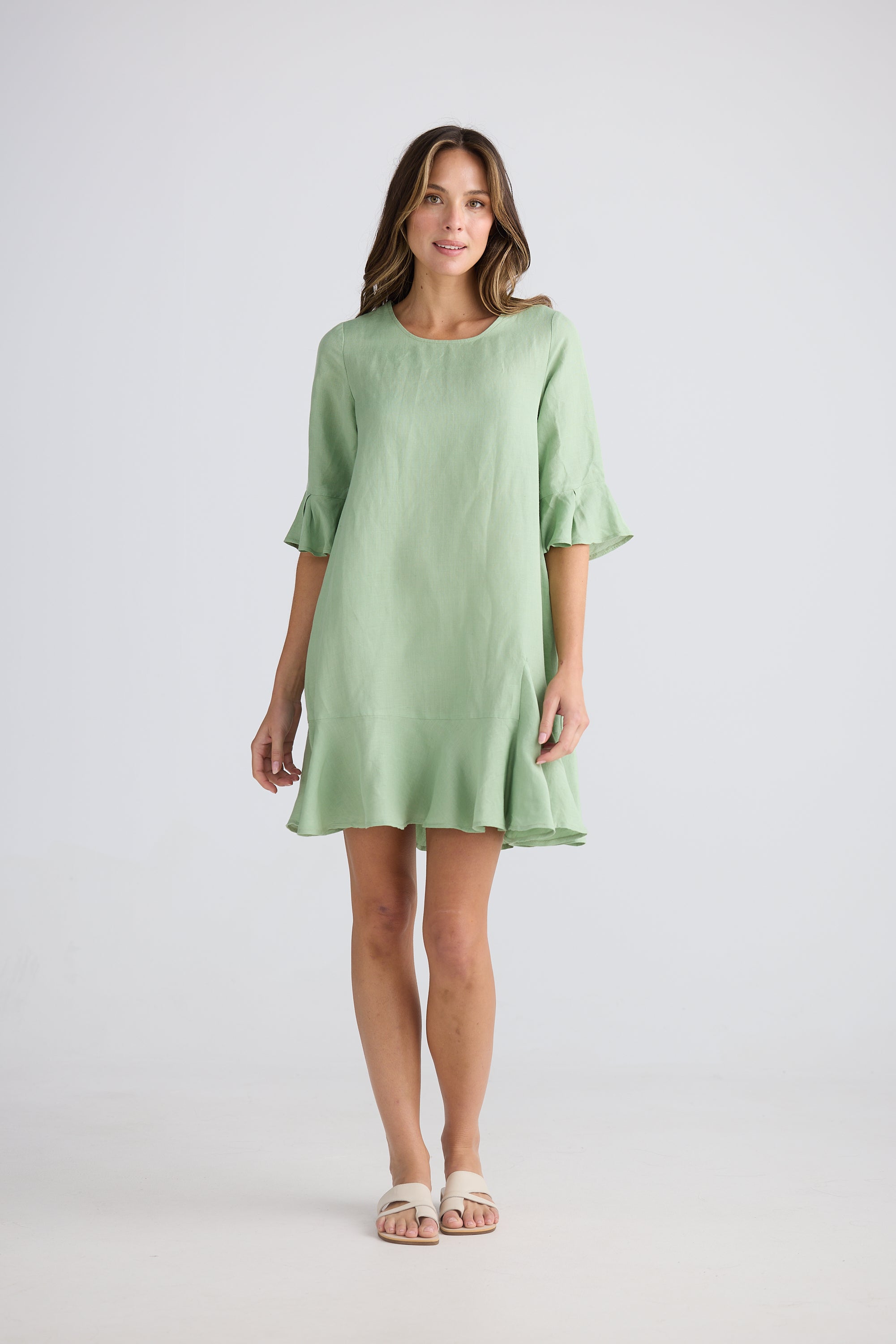 Lecce Dress - Sage Green