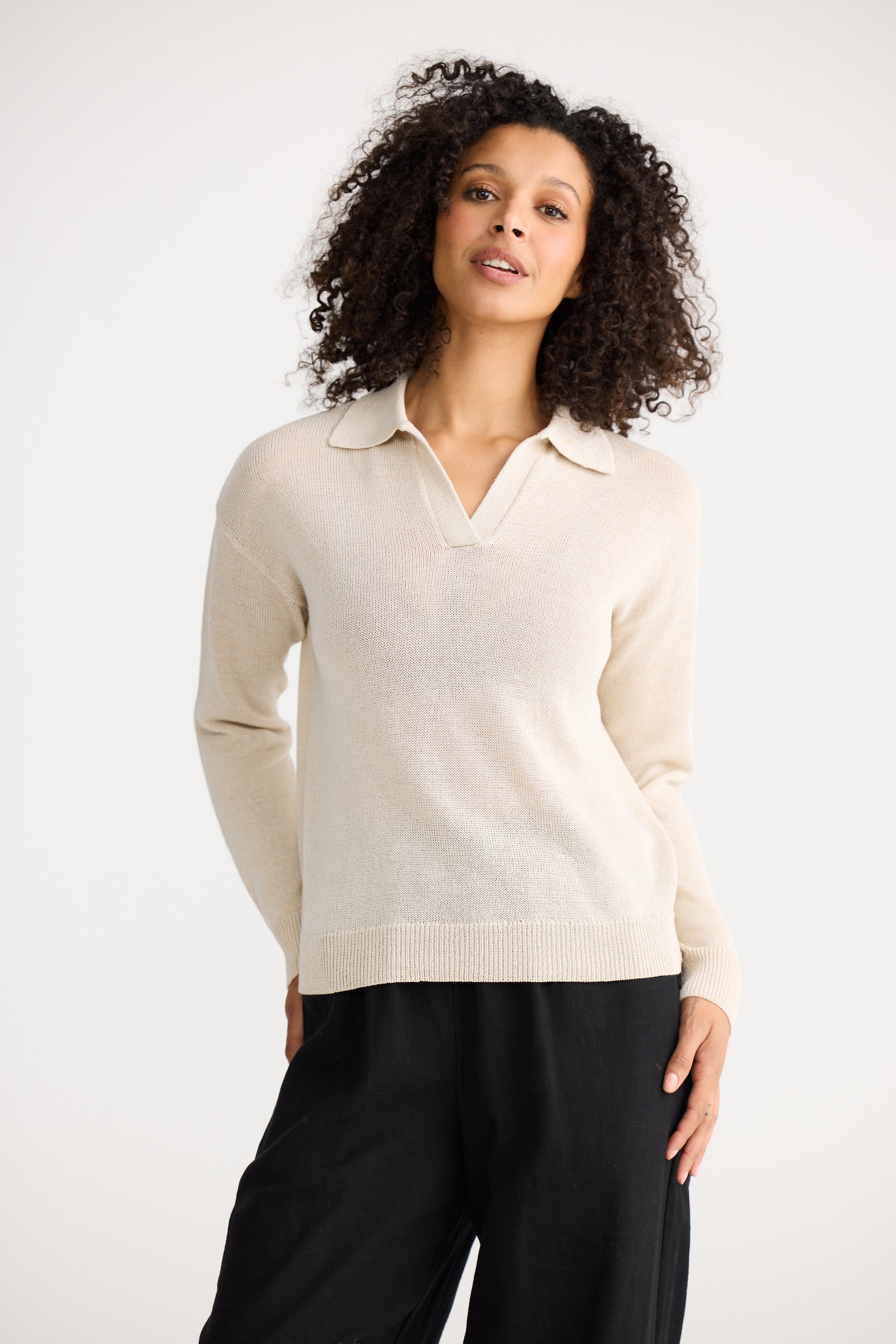Tierra Knit Top - Oat