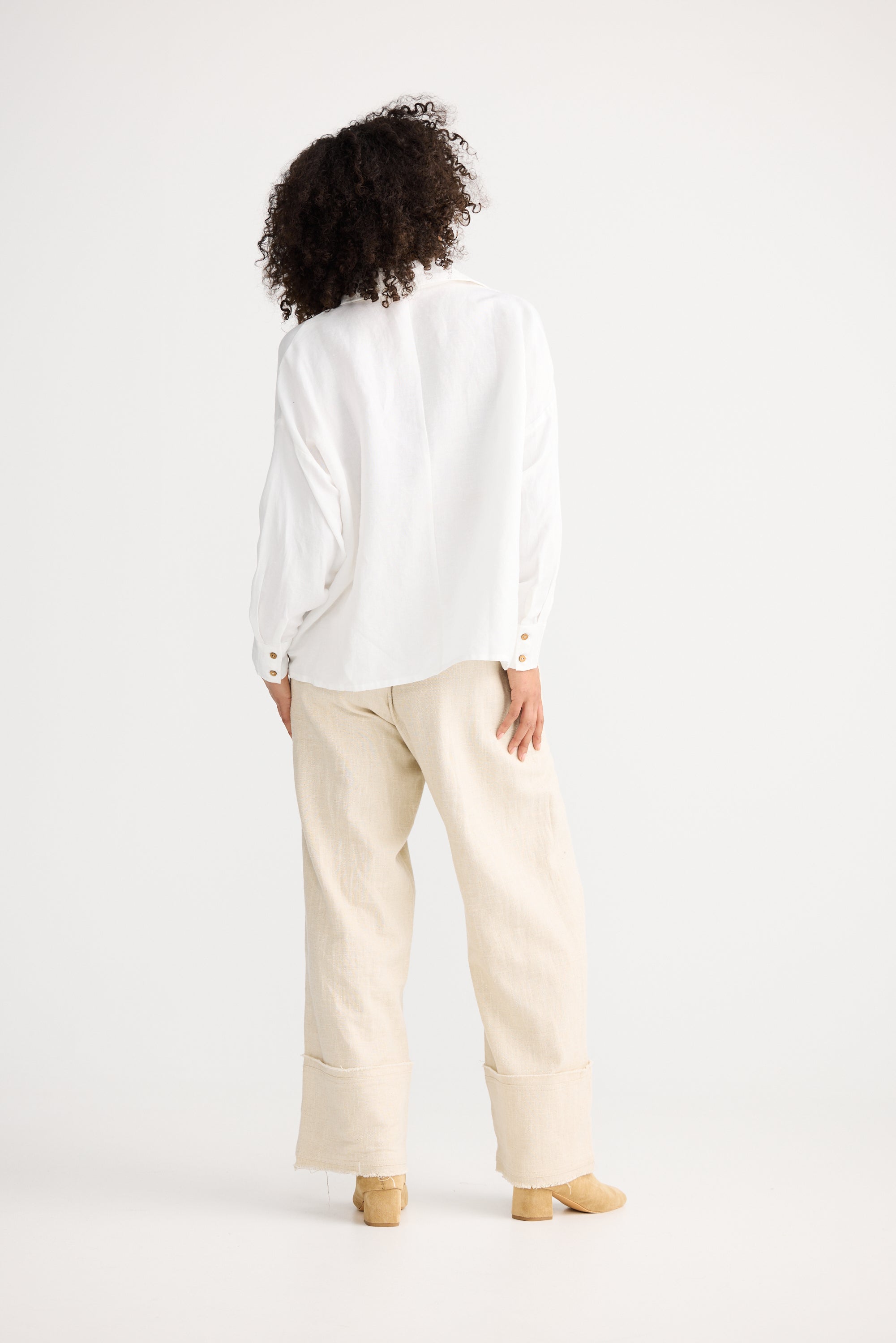 Wander Top Long Sleeve Top - White