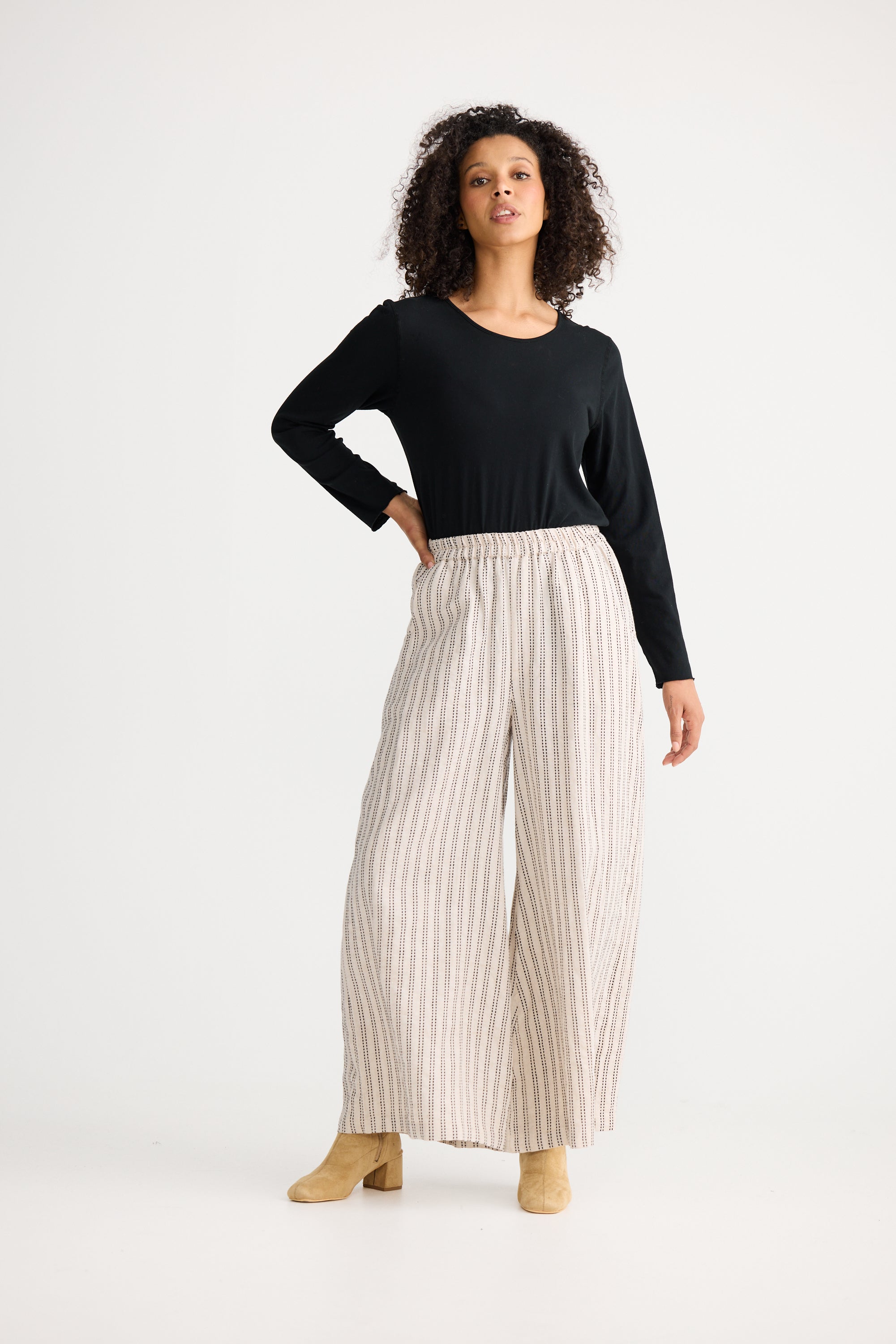 Positano Pants - Natural Stitch