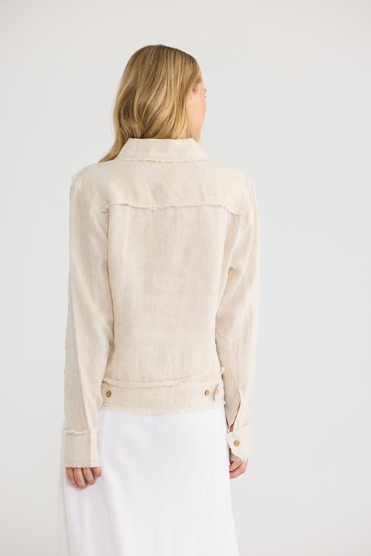 Monza Jacket - Natural Linen