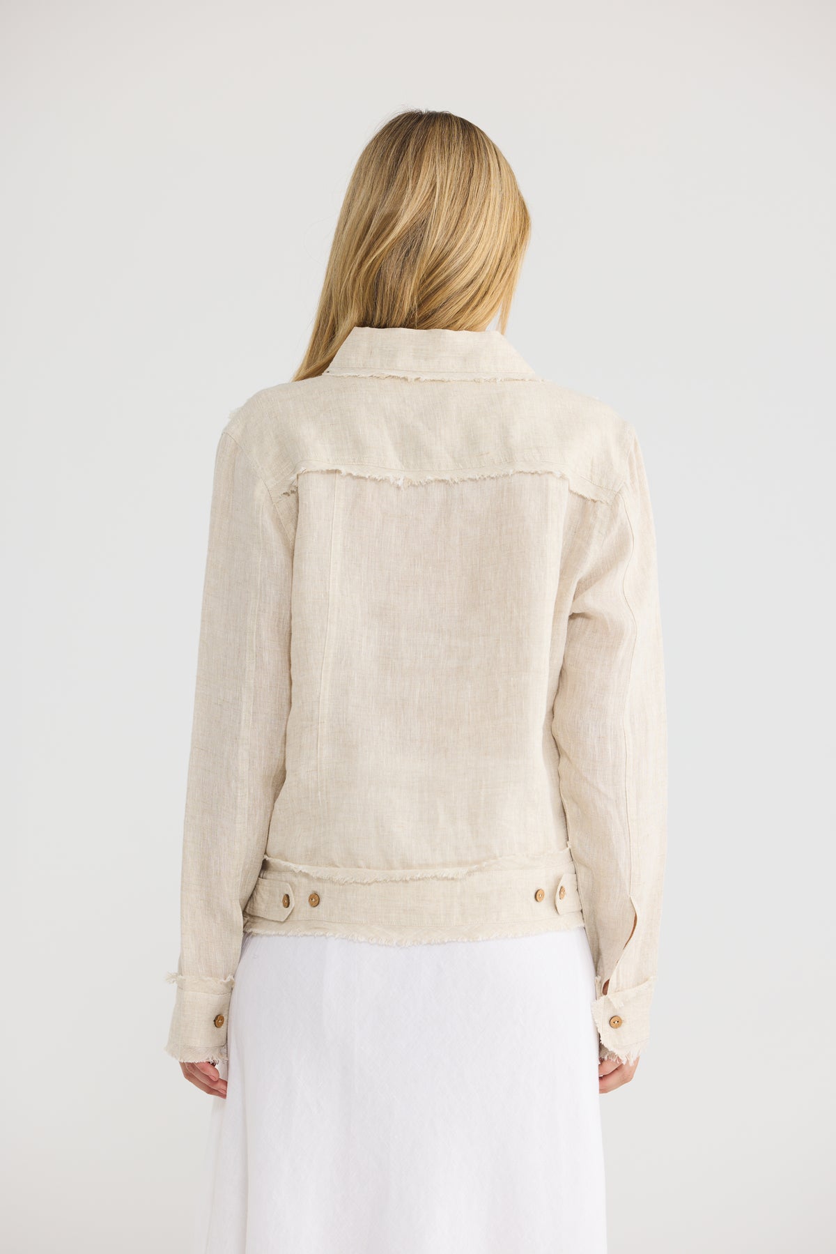Monza Jacket - Natural Linen