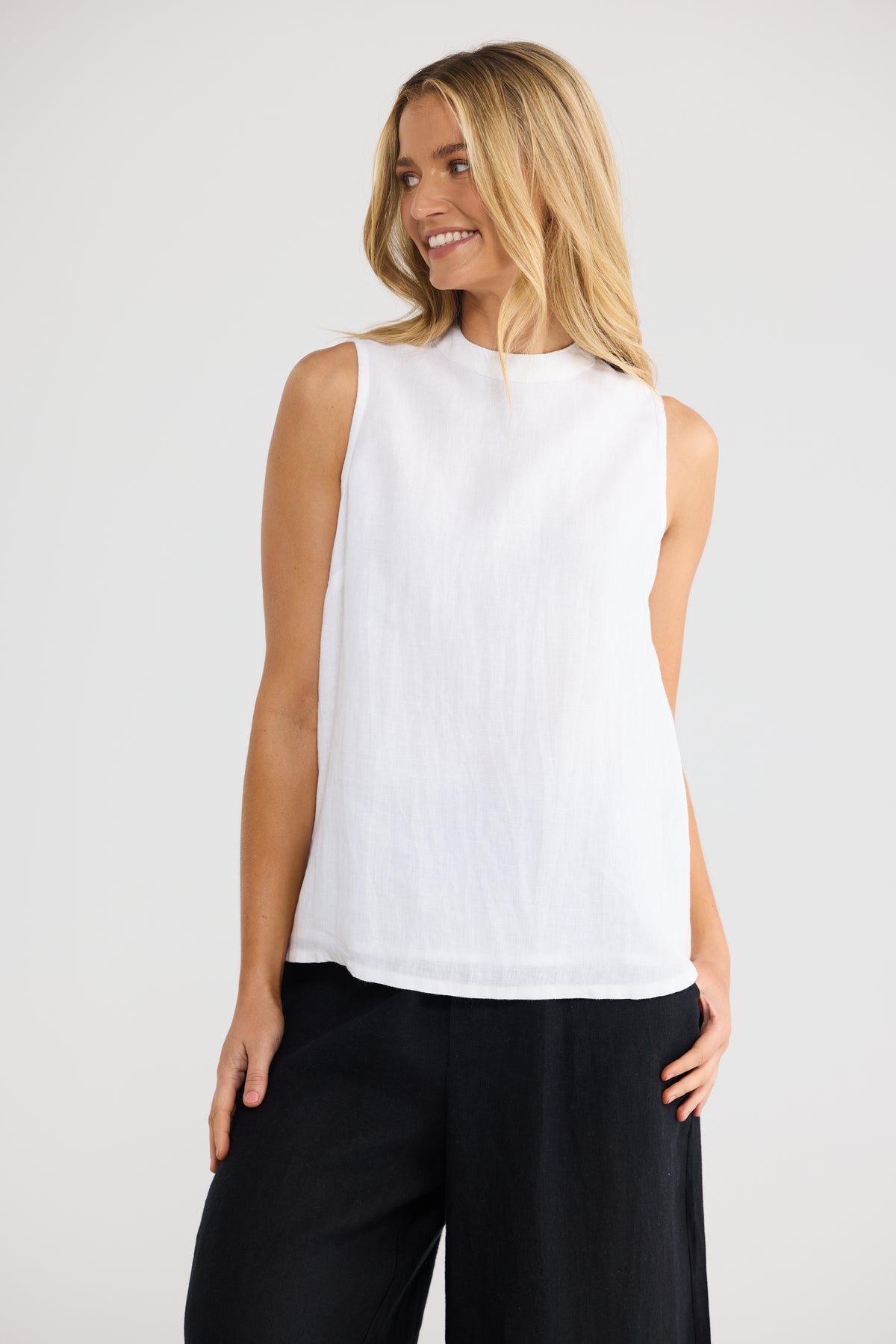 Adel Top - White Linen