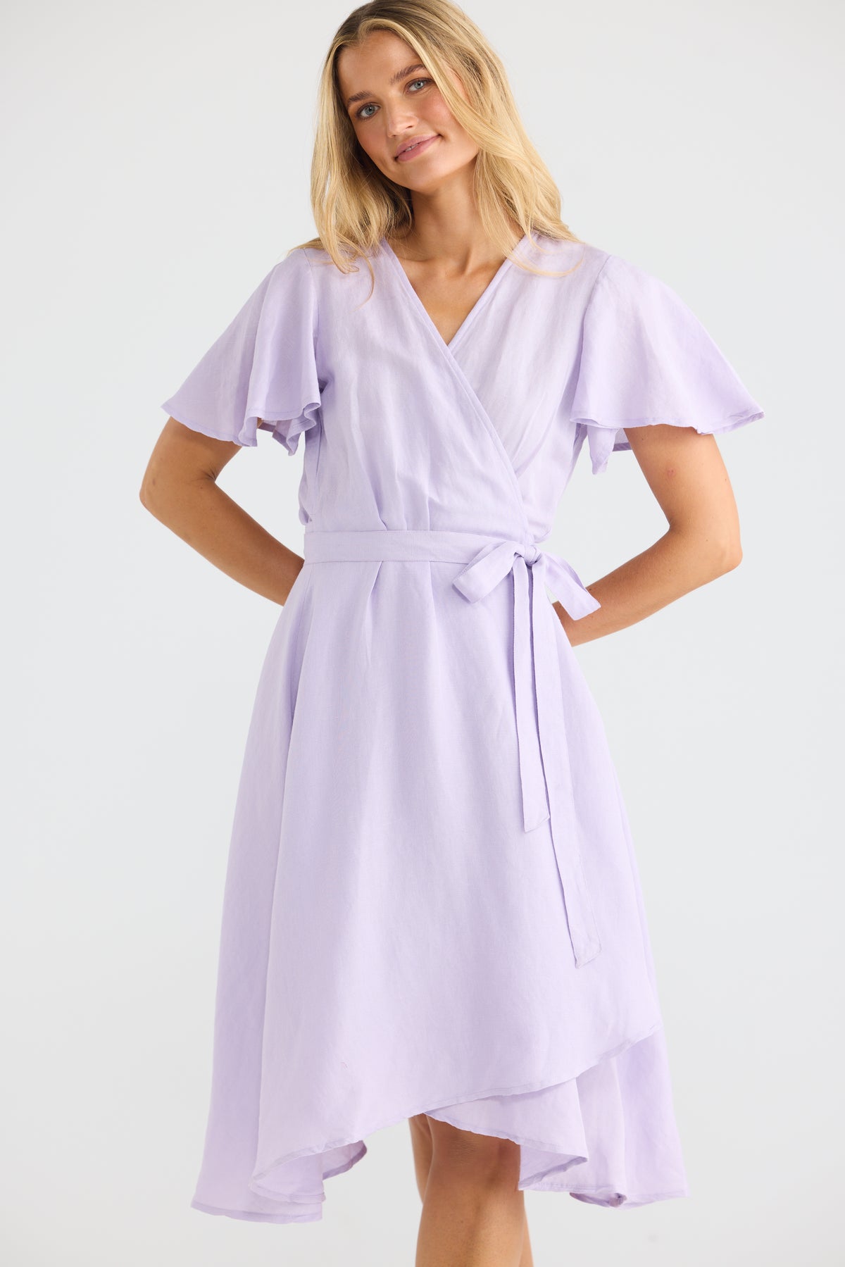 Mandalay Wrap Dress - Lavender