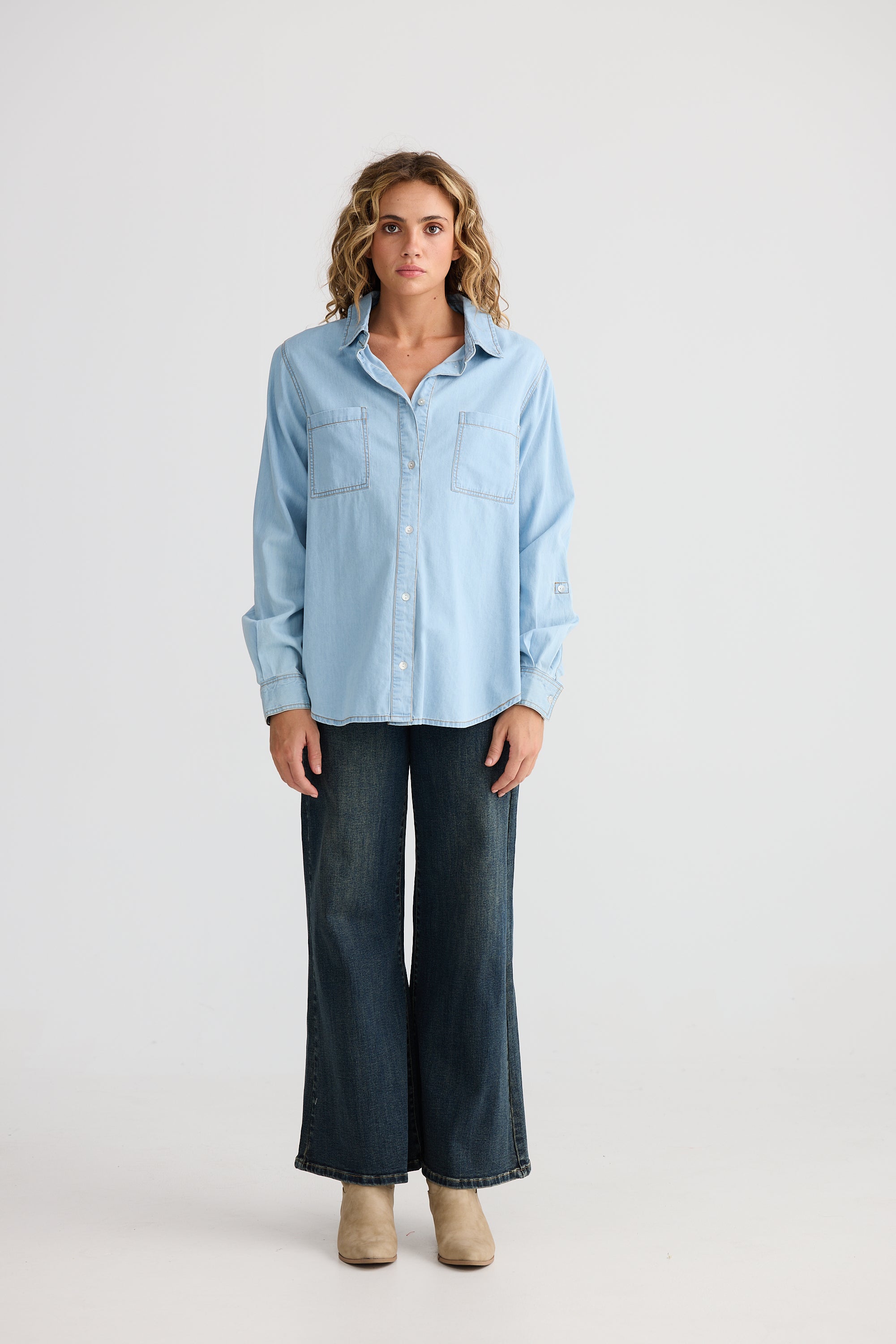 Whiplash Shirt - Light Denim