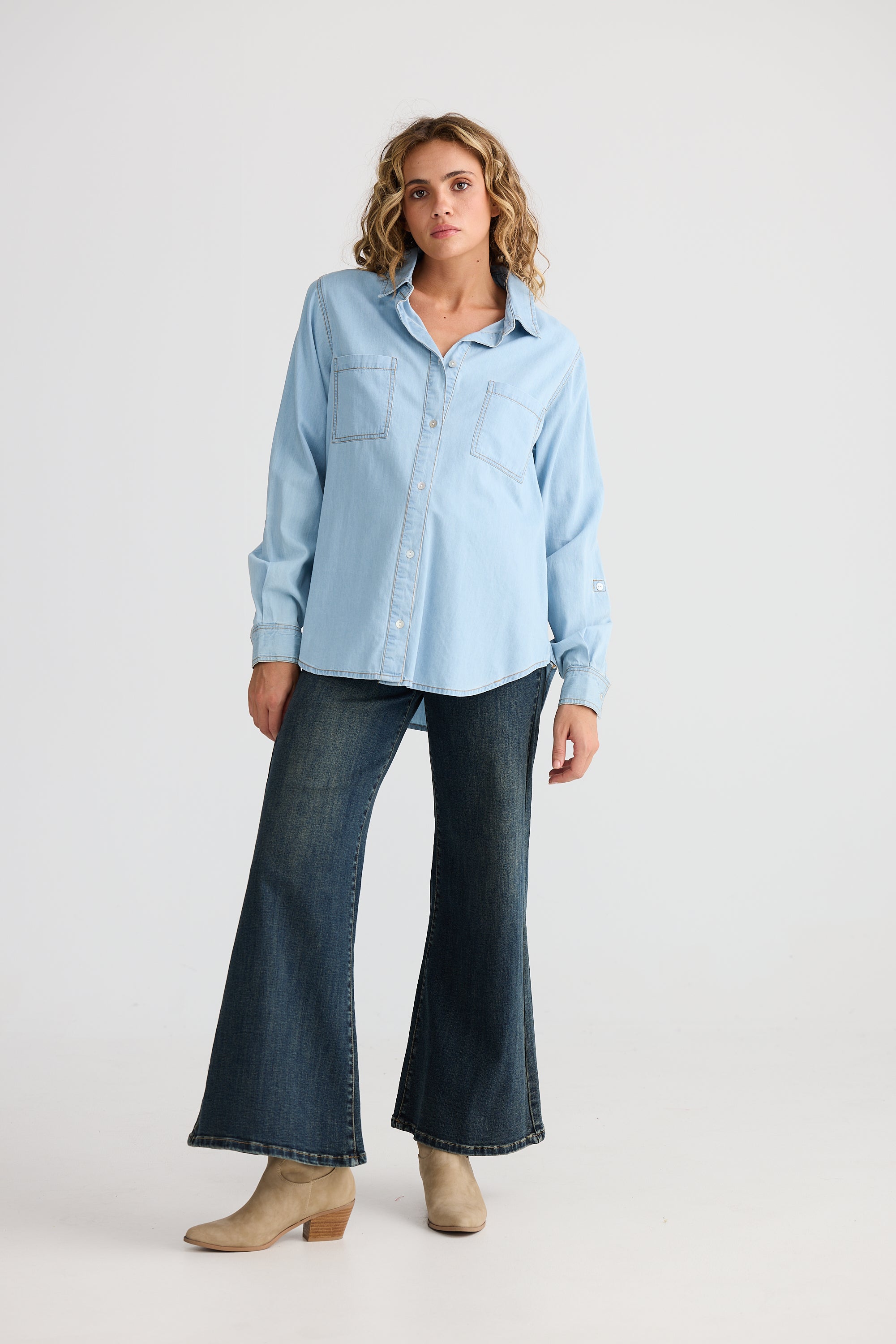 Whiplash Shirt - Light Denim