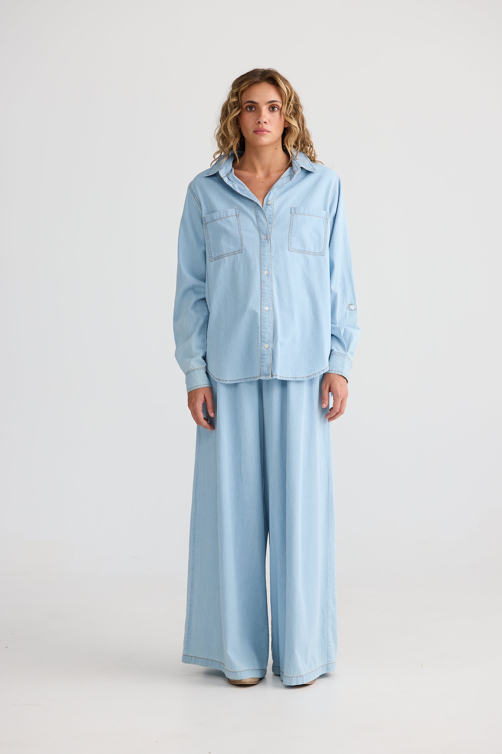 Whiplash Shirt - Light Denim