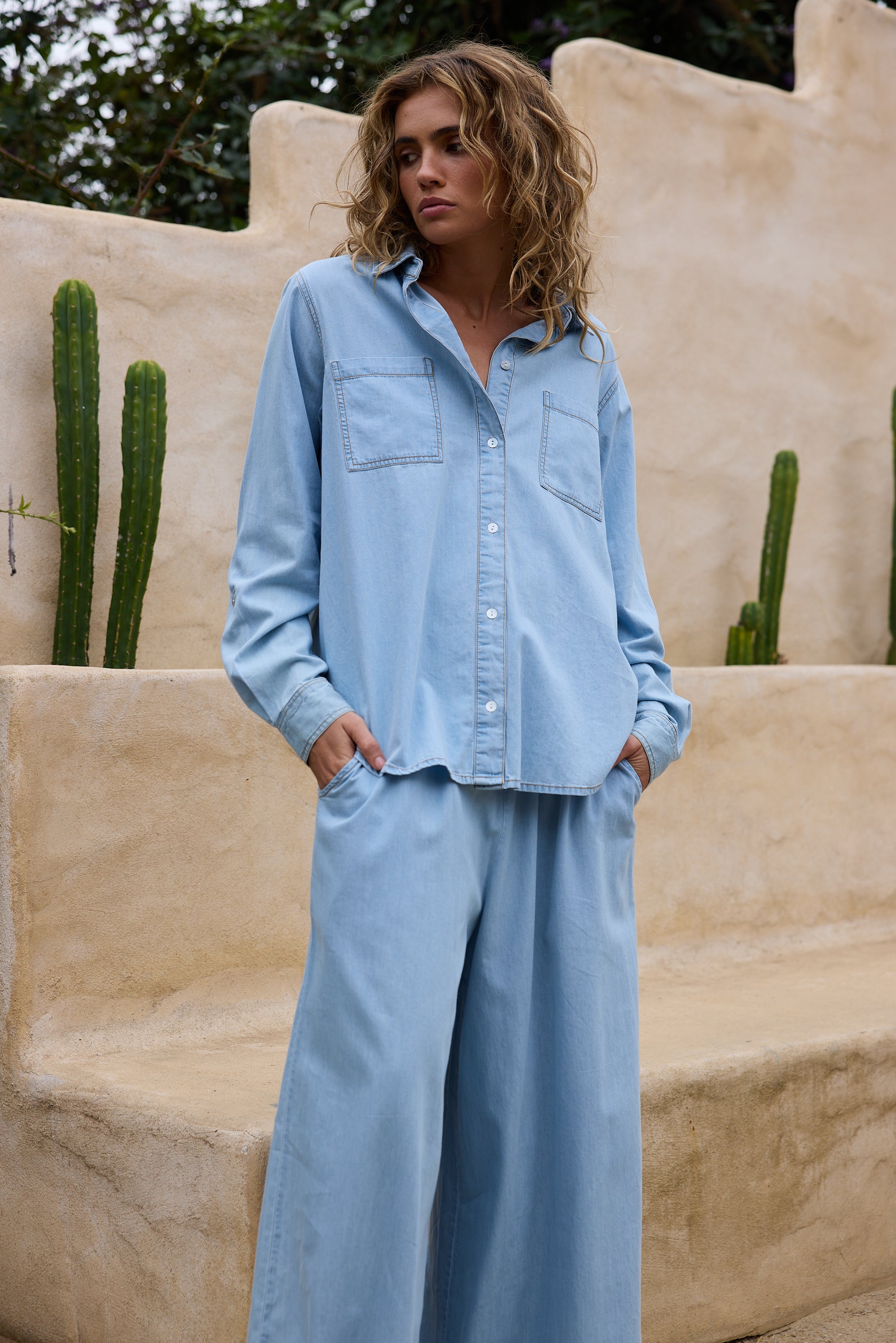 Whiplash Shirt - Light Denim