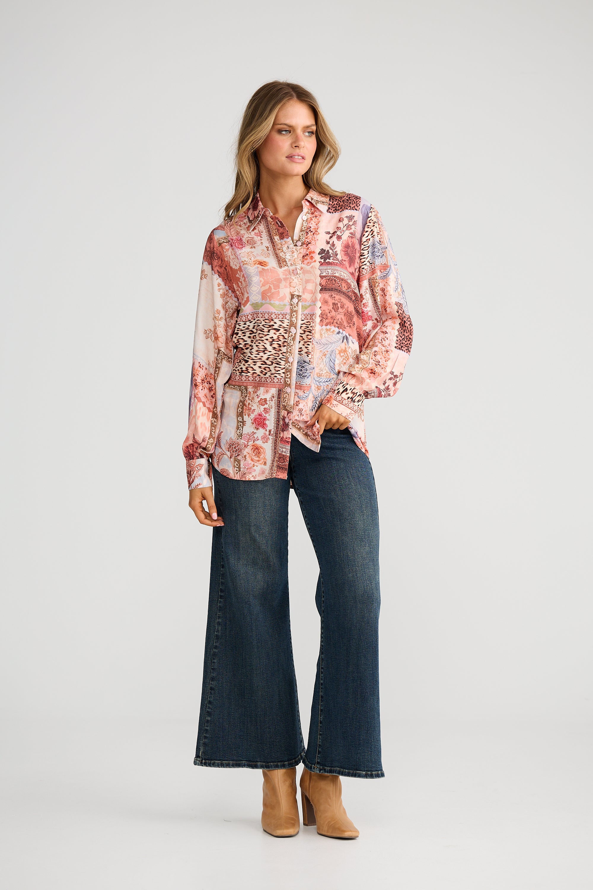 Flower Child Shirt - Nomad Patchwork