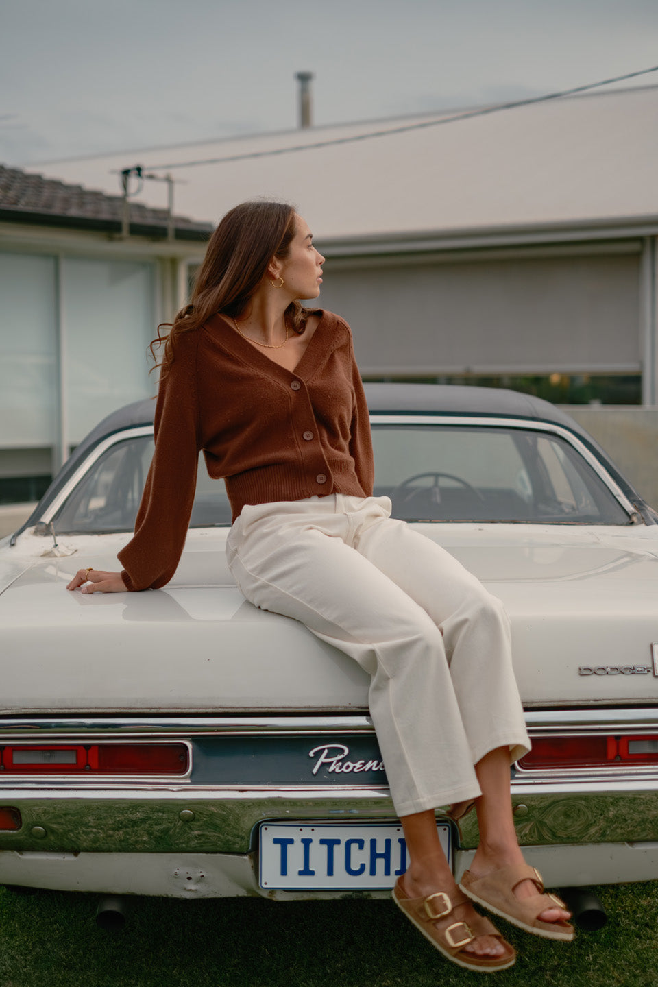 Collide Cardi - Coffee