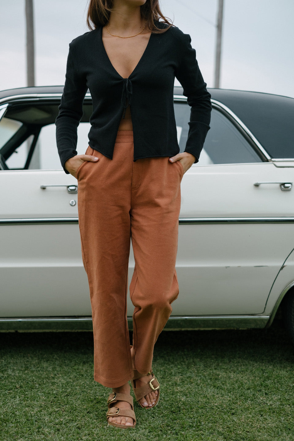 Day Dreamer Tie Cardi - Black