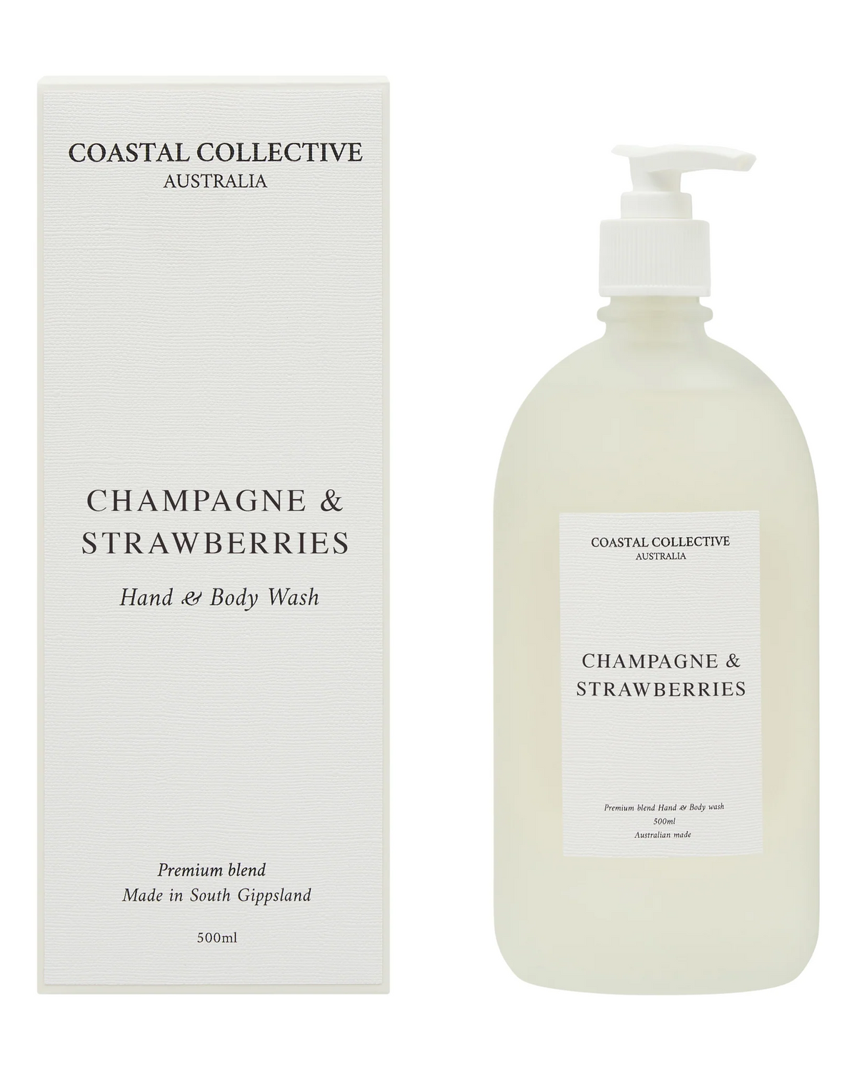 Hand & Body Wash 500ml - Champagne & Strawberries