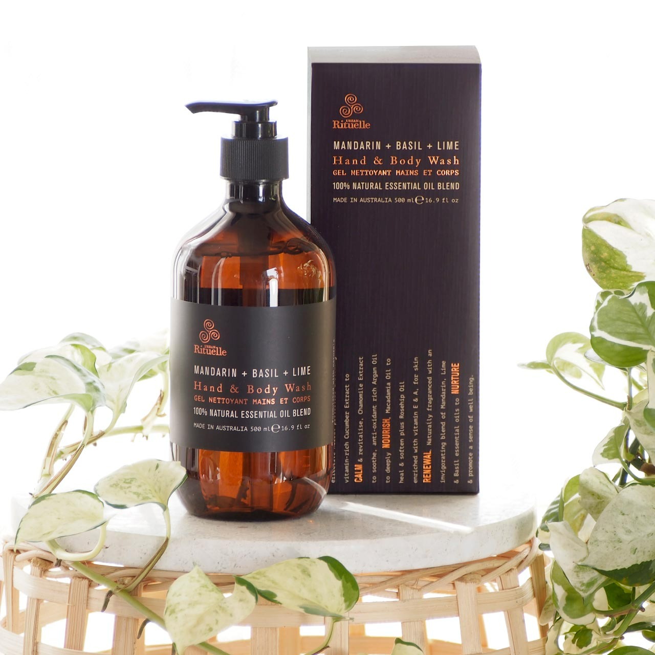 Equilibrium Hand & Body Wash Mandarin, Basil & Lime