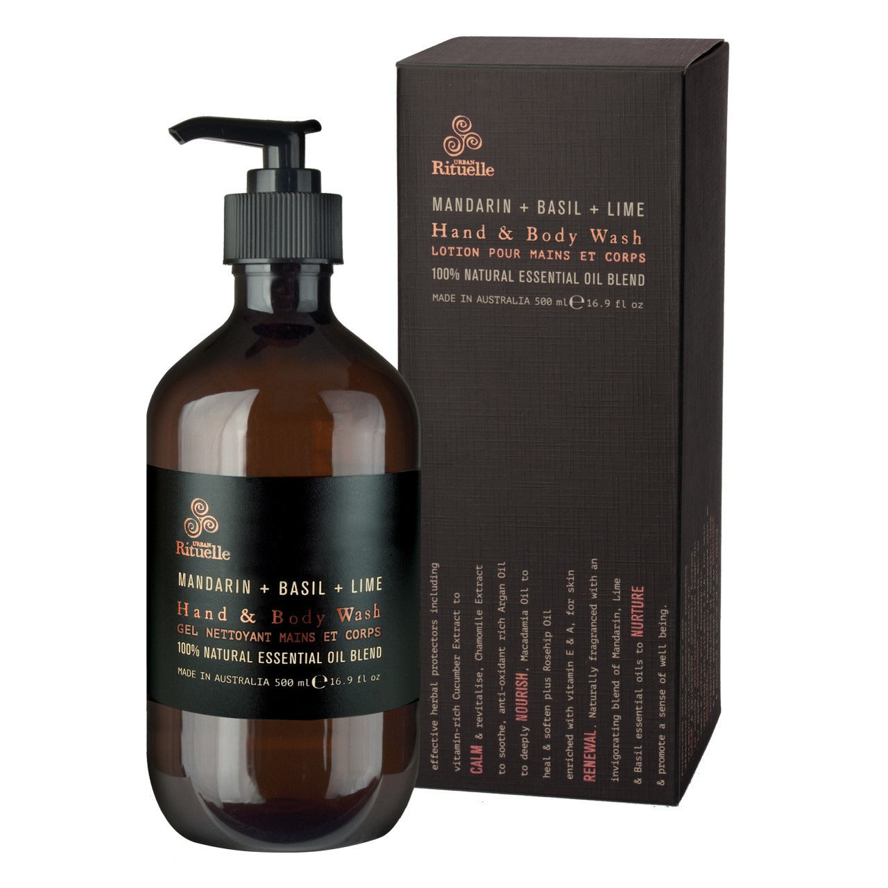 Equilibrium Hand & Body Wash Mandarin, Basil & Lime