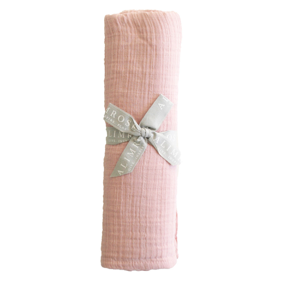 Muslin Cotton Swaddle Rosewater