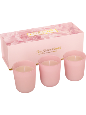 Luxury Candles Set of 3 - Rose Garden