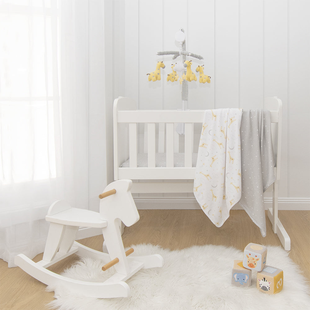 Noah the Giraffe & Stars 2pk Swaddles