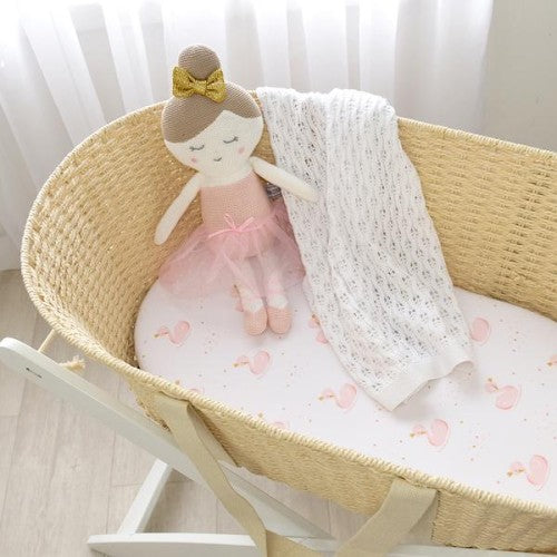 Pram & Moses Fitted Sheets Swan Princess