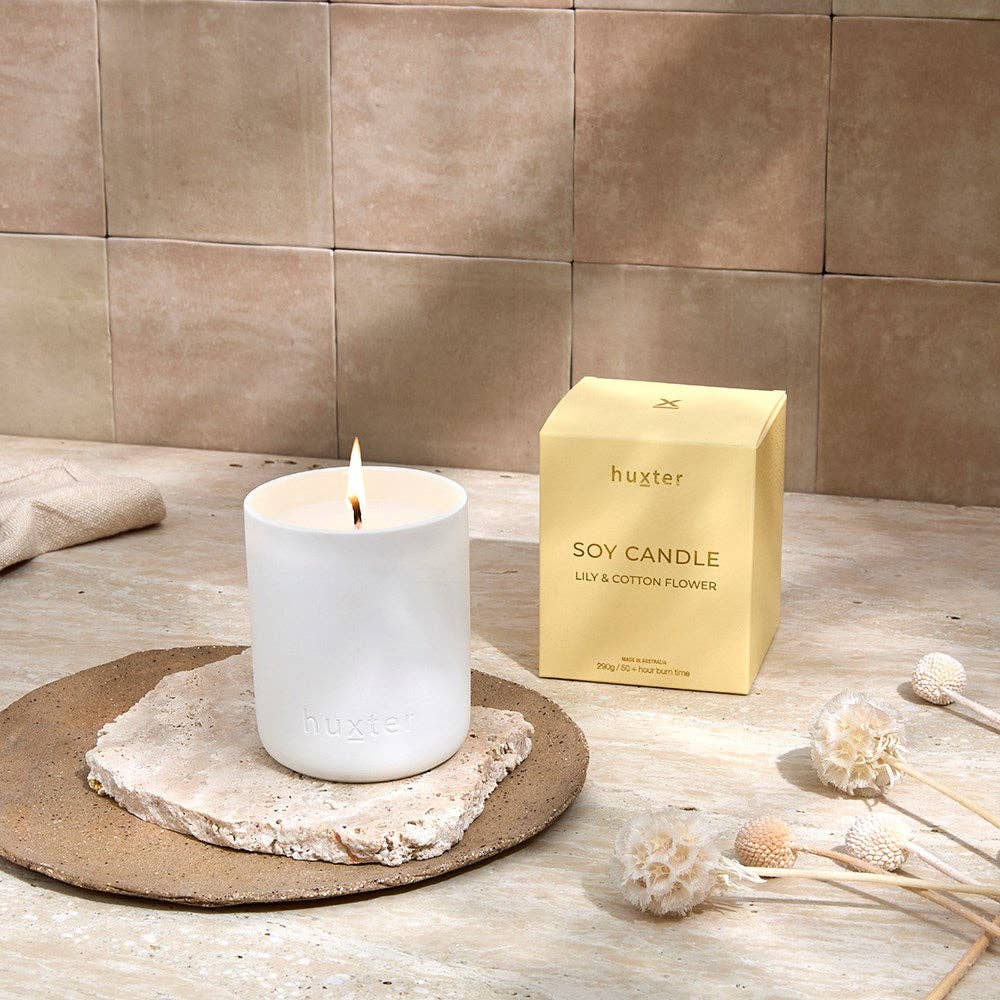 Candle Boxed - Lily & Cotton Flower