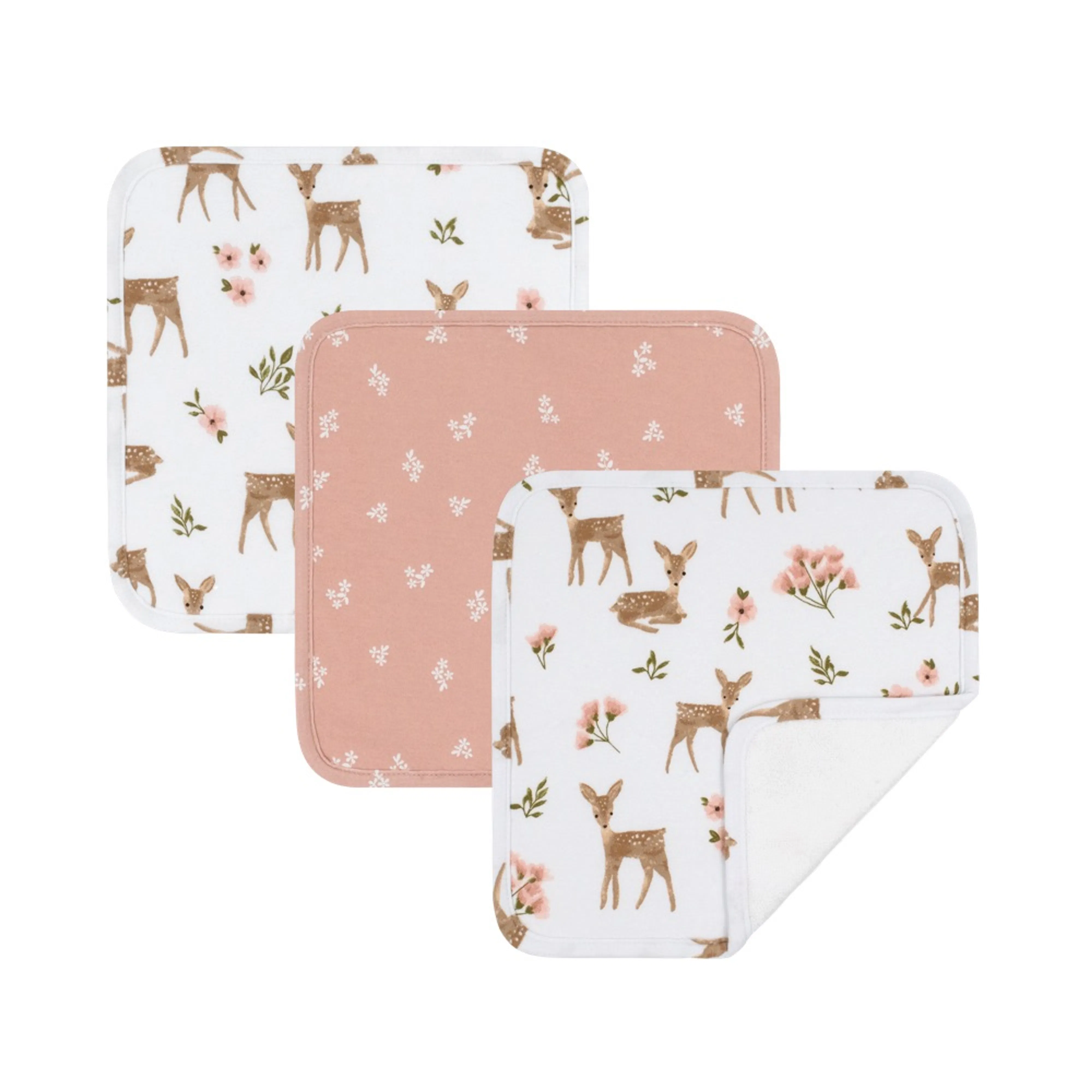 3 Pack Organic Wash Cloths - Sophia's Garden