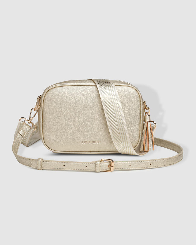 Ginger Metallic Crossbody Bag - Gold