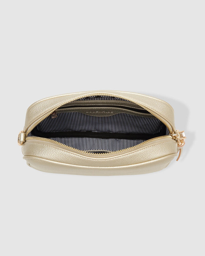 Ginger Metallic Crossbody Bag - Gold