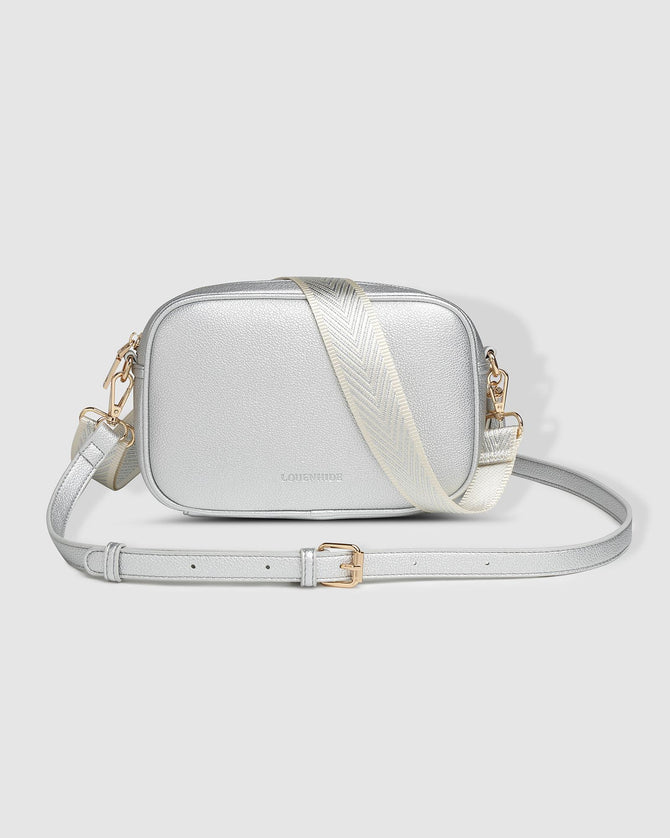 Ginger Metallic Crossbody Bag - Silver