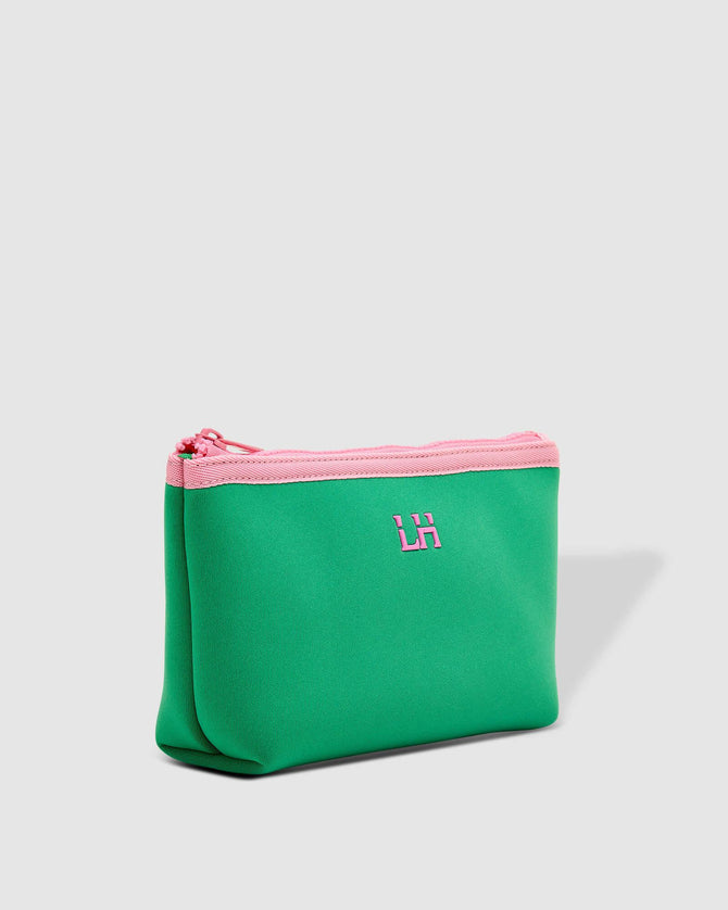 Anna Neoprene Makeup Bag - Green