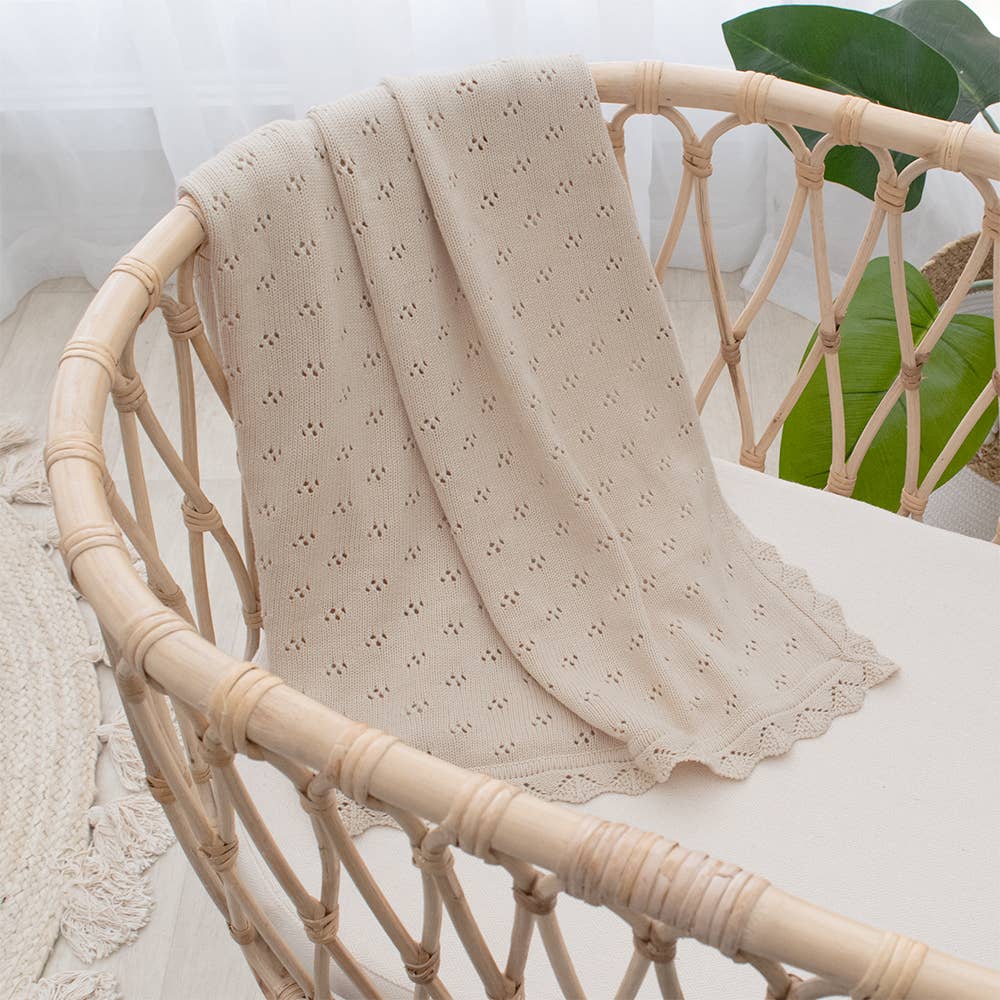 Bamboo/Cotton Heirloom Baby Blanket