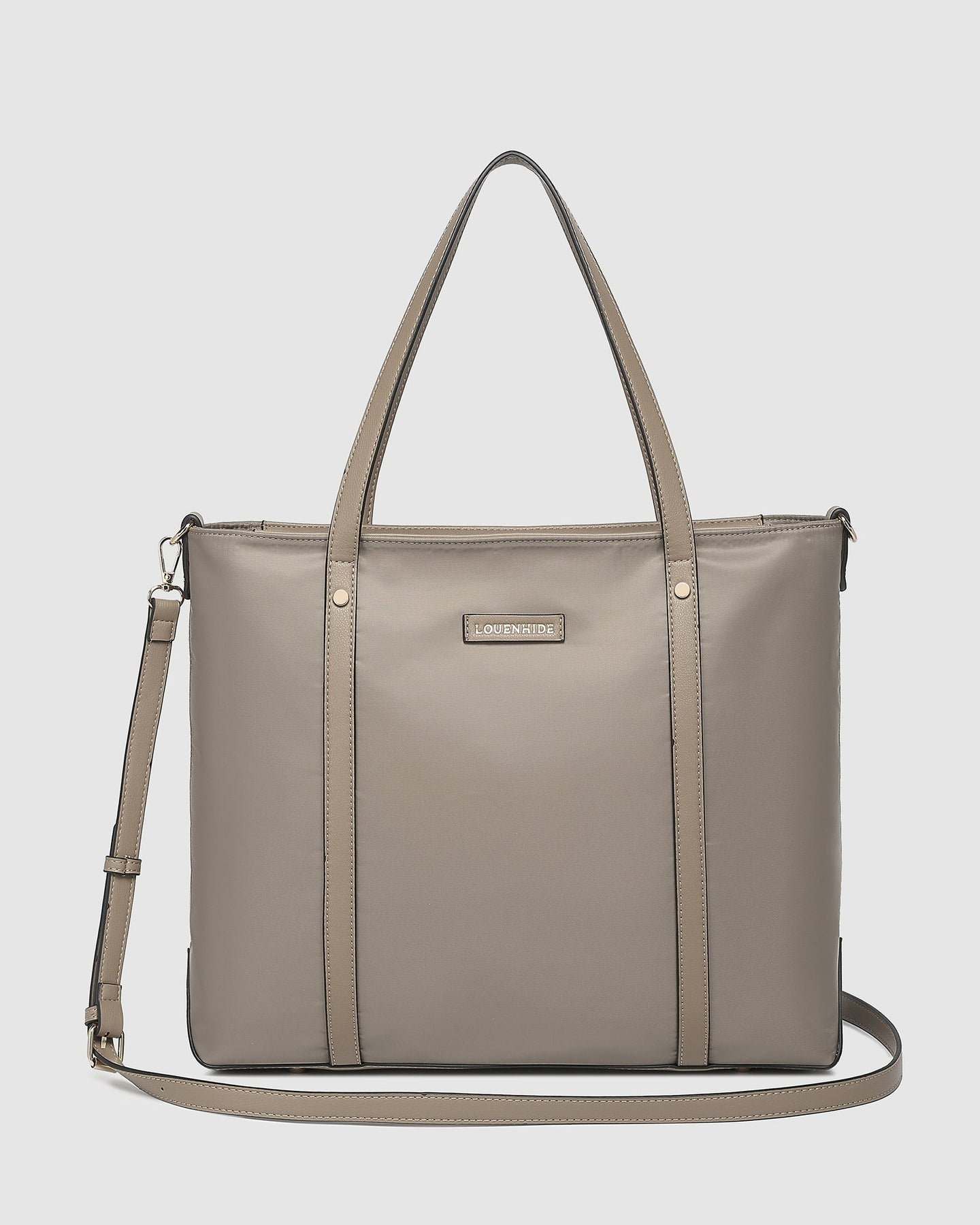 Nora Nylon Tote Bag - Coffee
