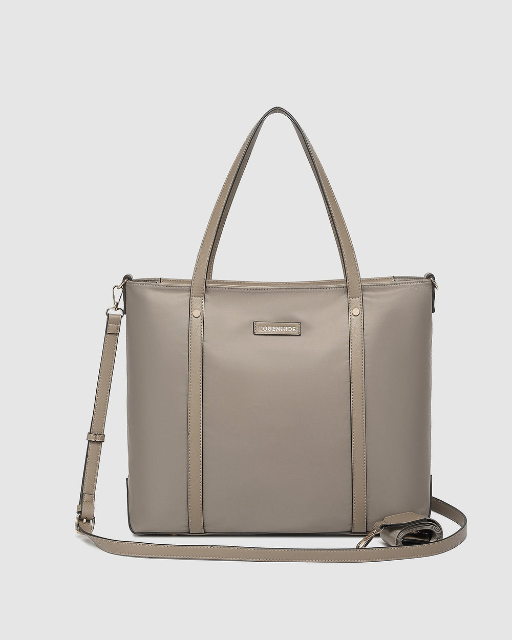 Nora Nylon Tote Bag - Coffee