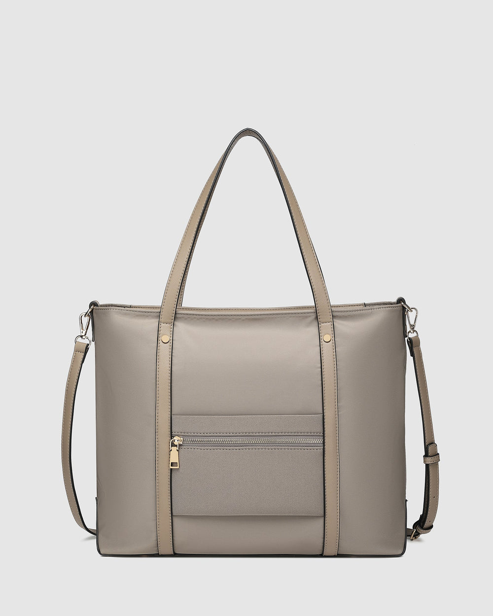Nora Nylon Tote Bag - Coffee