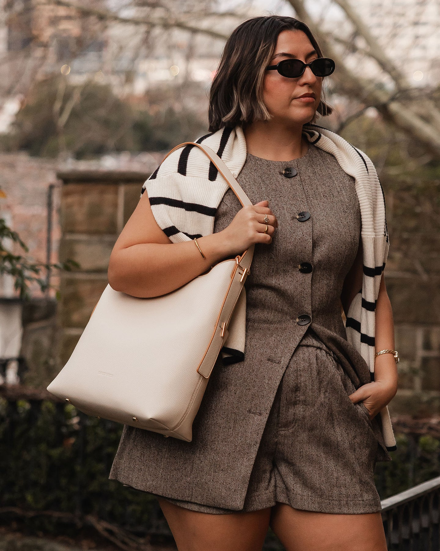 Audrey Bucket Bag - Vanilla