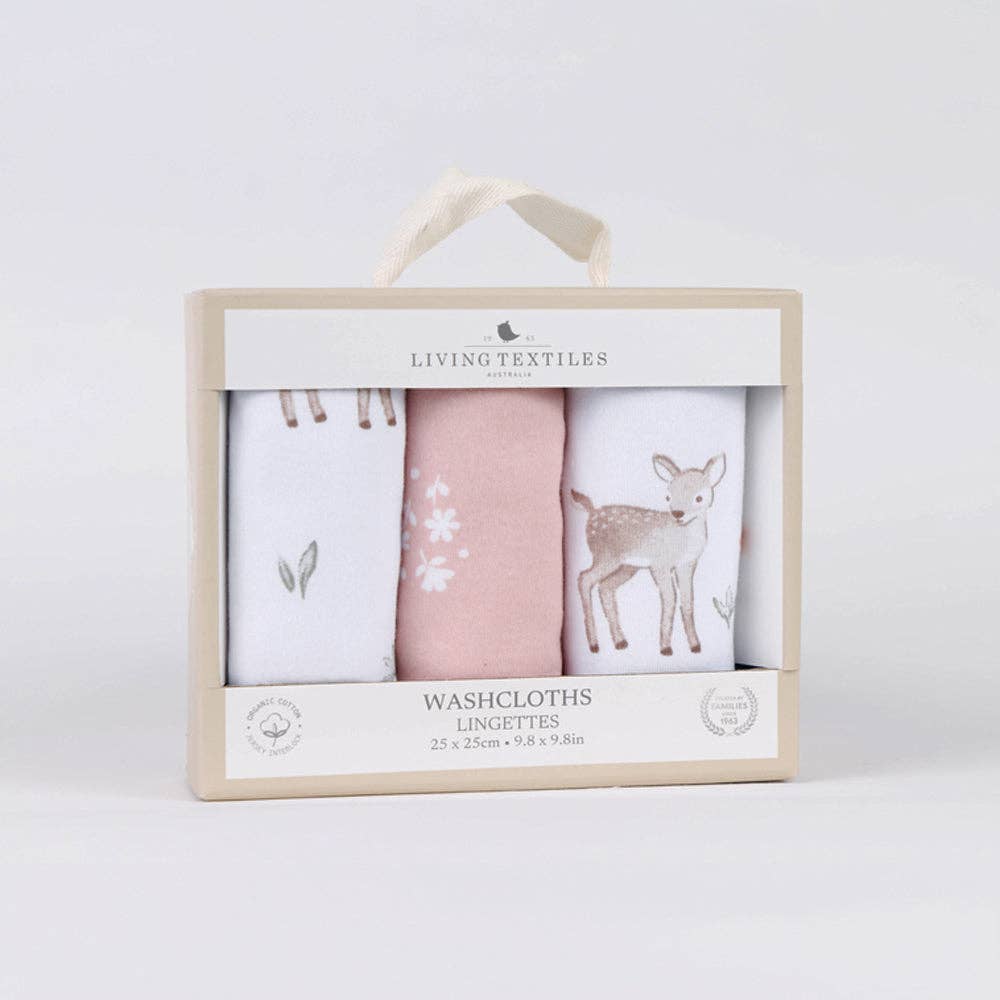 3 Pack Wash Cloths - Fawn Fables