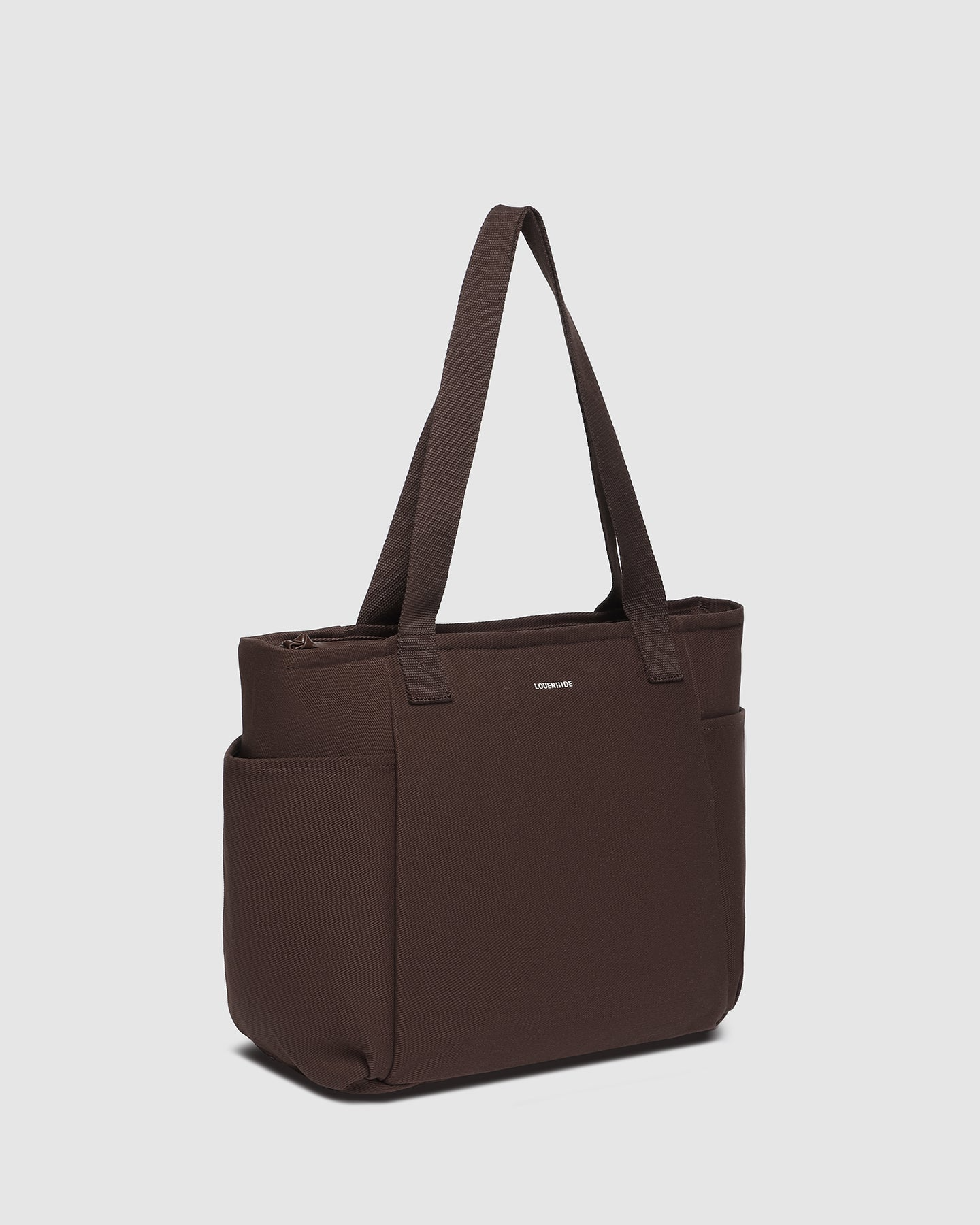 Charlotte Canvas Tote Bag - Chocolate